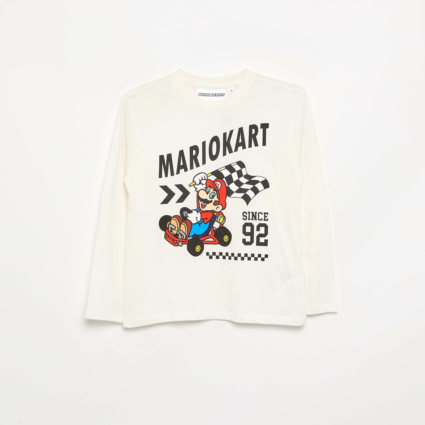 Long-sleeved \'Nintendo\' \'Mario\' T-shirt WHITE