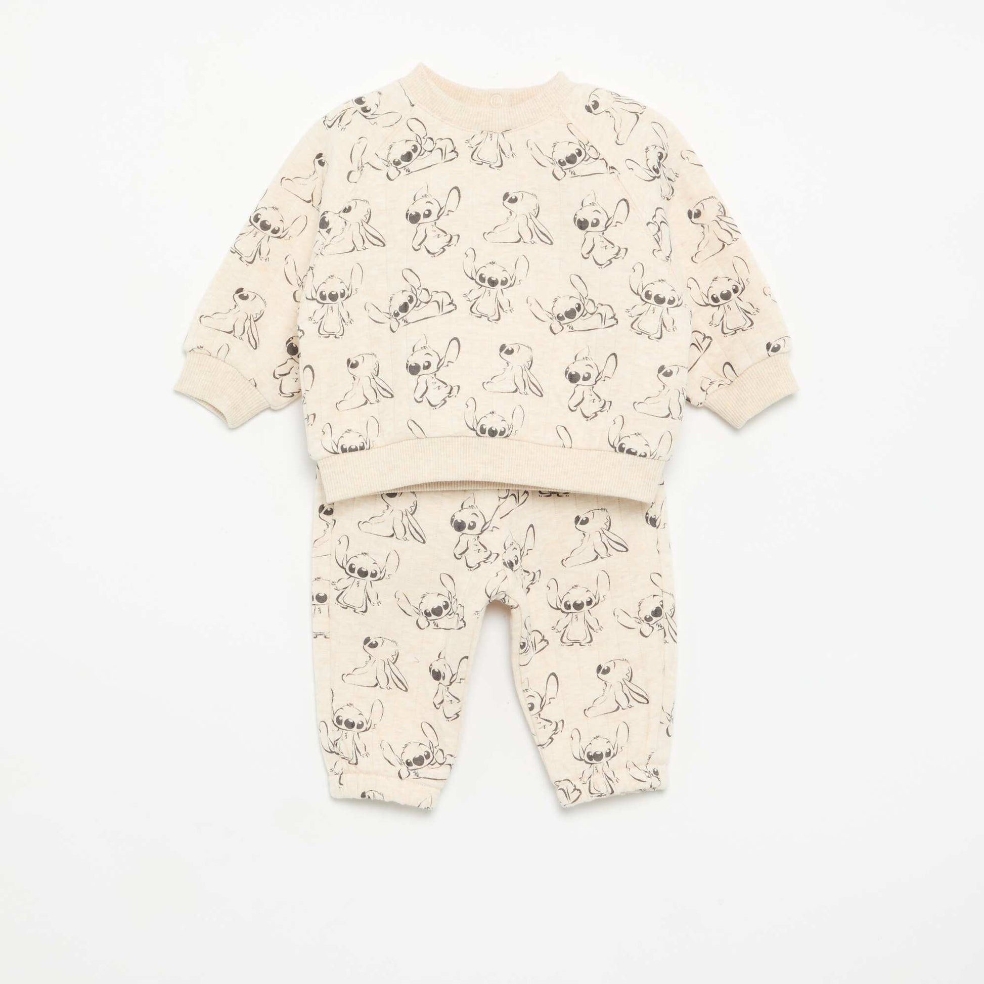 'Disney' 2-piece set: Sweatshirt & Pants BEIGE