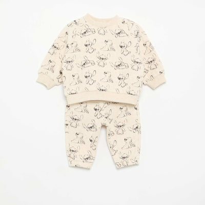 'Disney' 2-piece set: Sweatshirt & Pants BEIGE