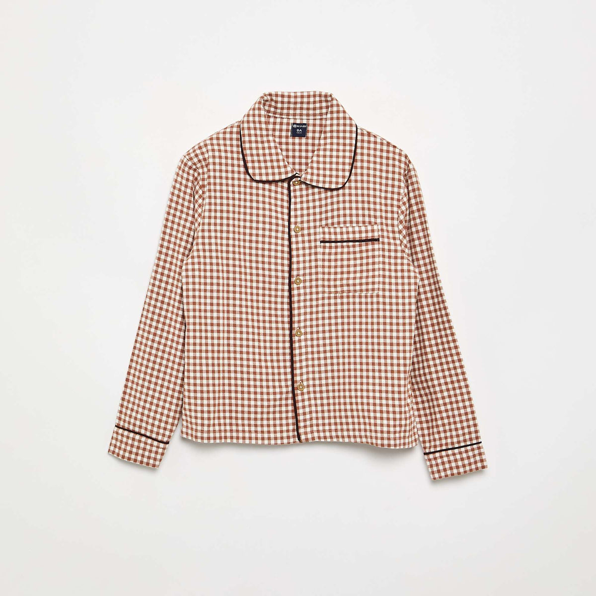 Flannel Plaid Pajamas BROWN