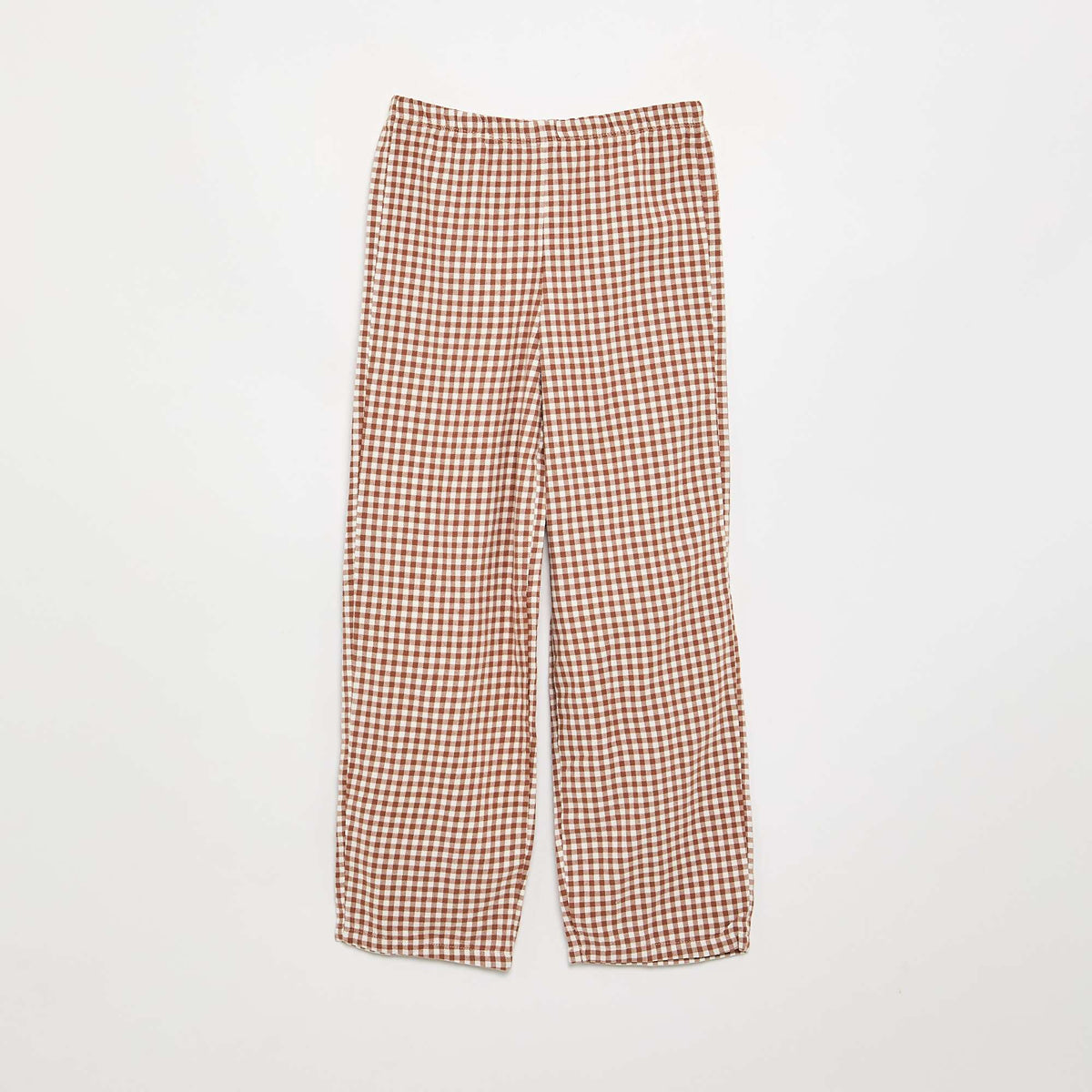 Flannel Plaid Pajamas BROWN