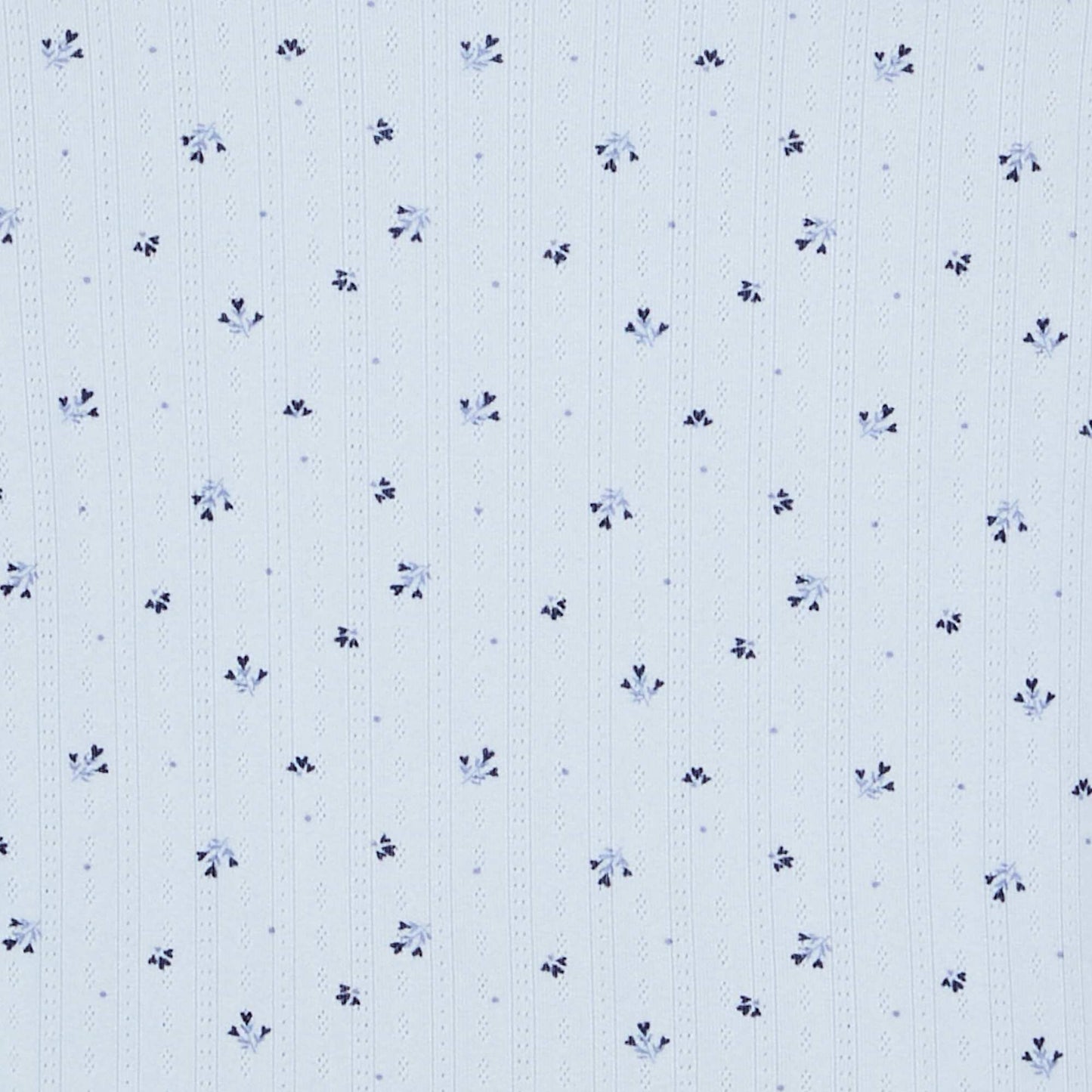 2-piece Pointelle Knit Pajamas BLUE