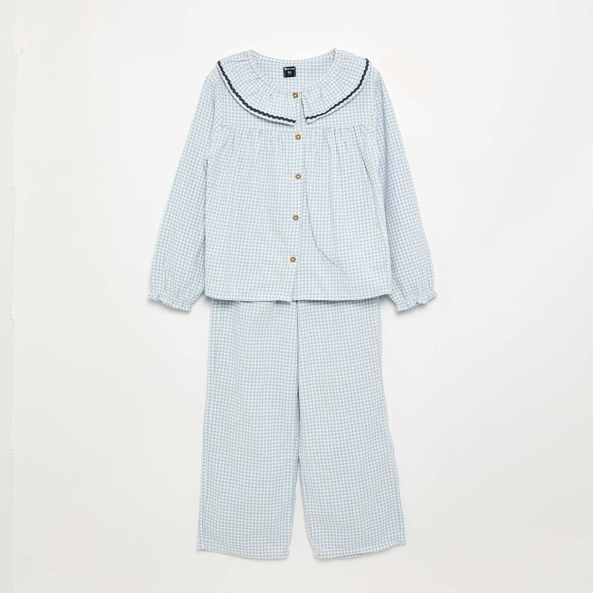 Plaid 2-piece Pajamas BLUE
