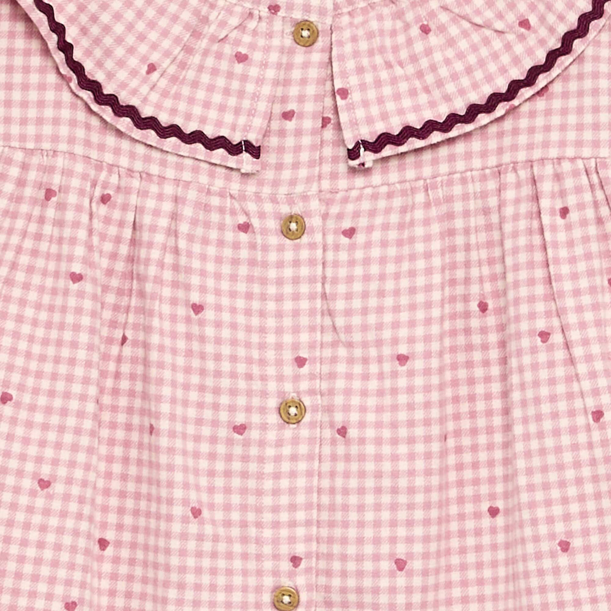 Plaid 2-piece Pajamas PINK
