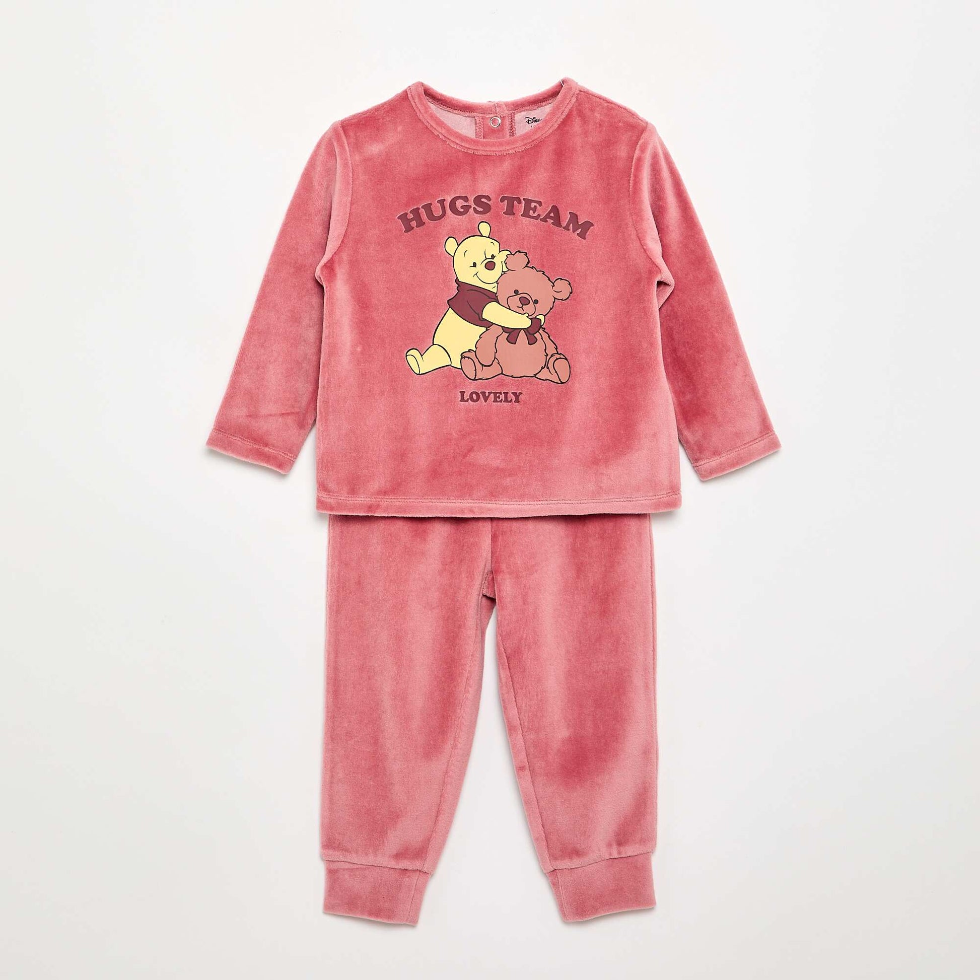 Winnie 2-Piece Velour Pajamas BROWN