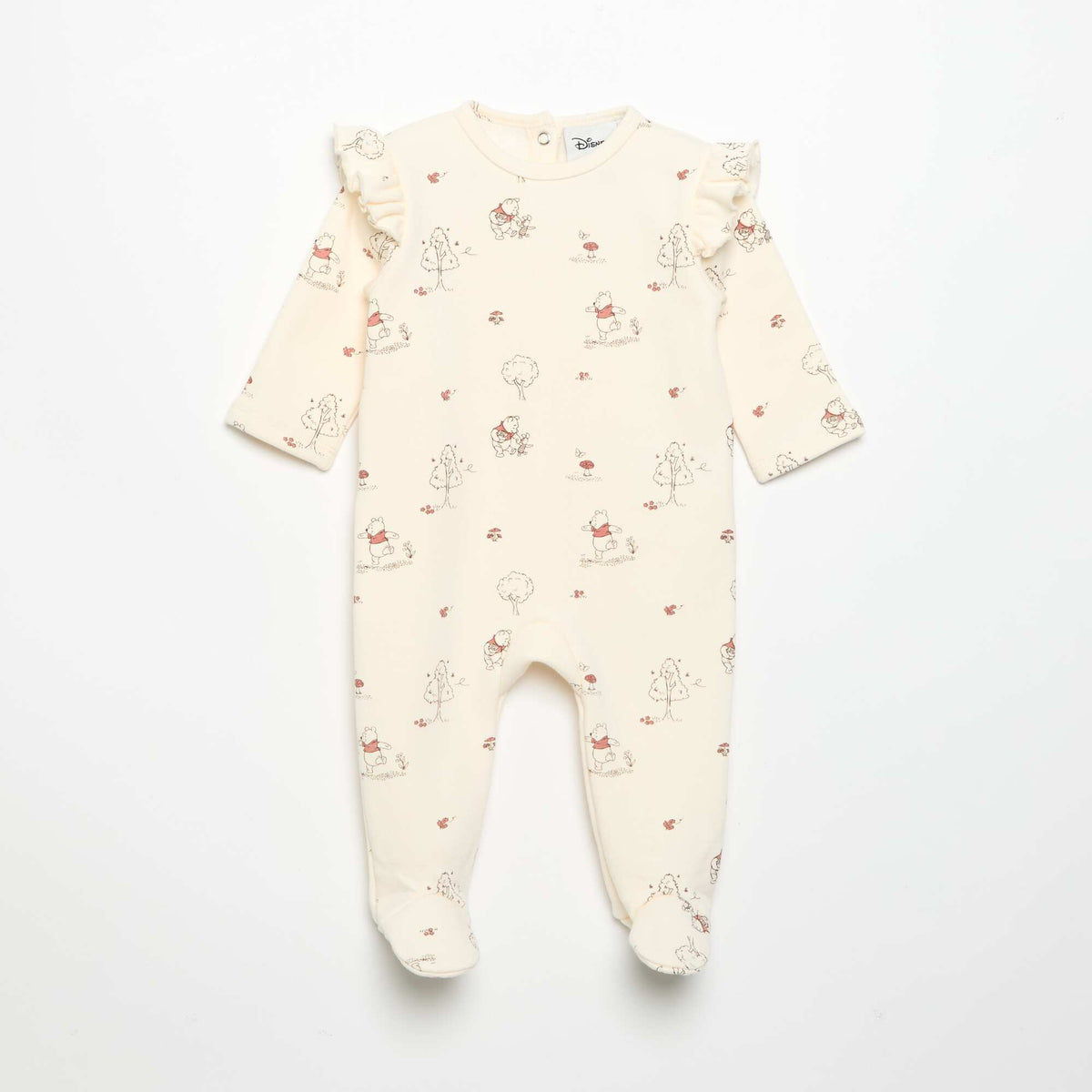 'Disney' 'Winnie the Pooh' Sleepsuit WHITE