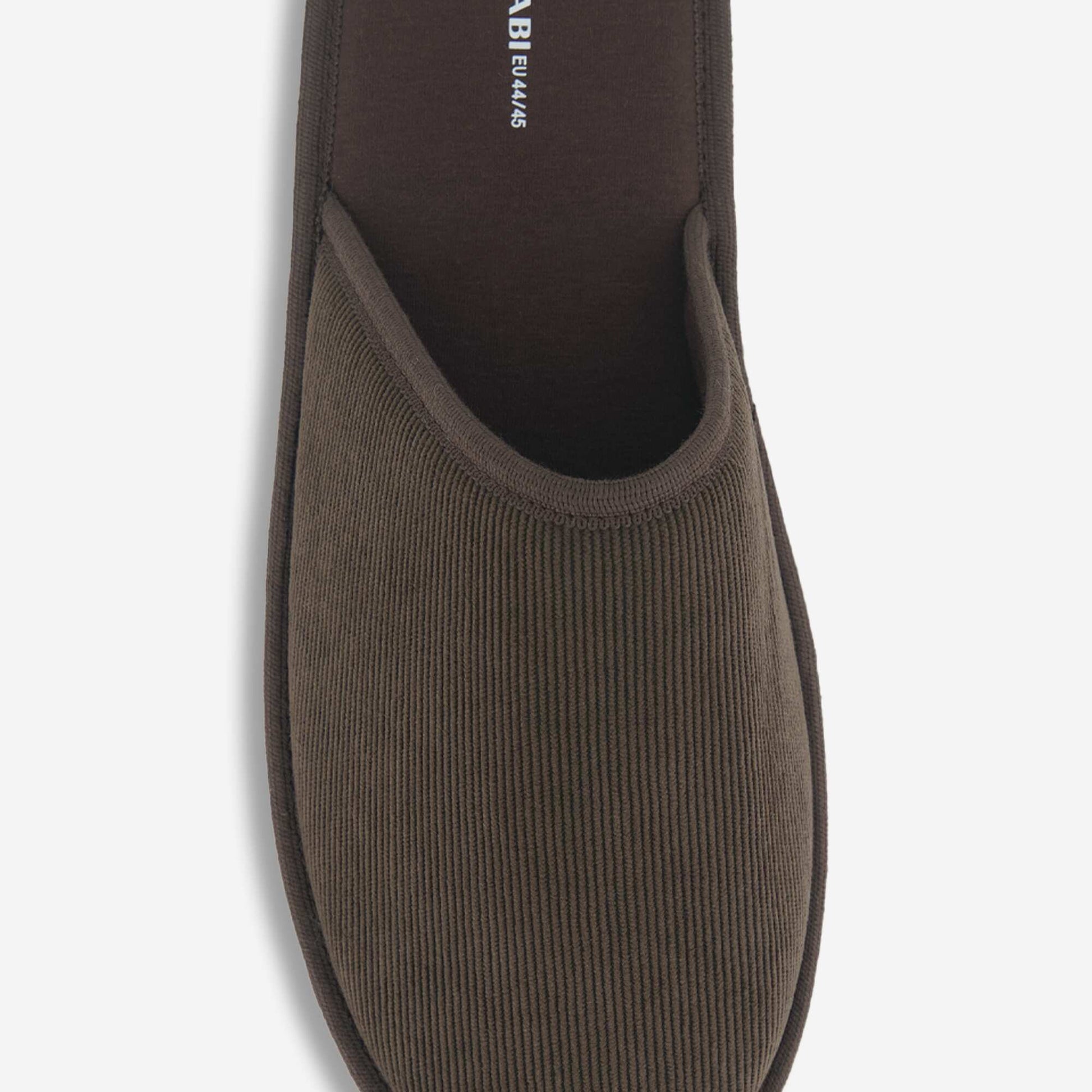 Plain Mule Slippers BROWN