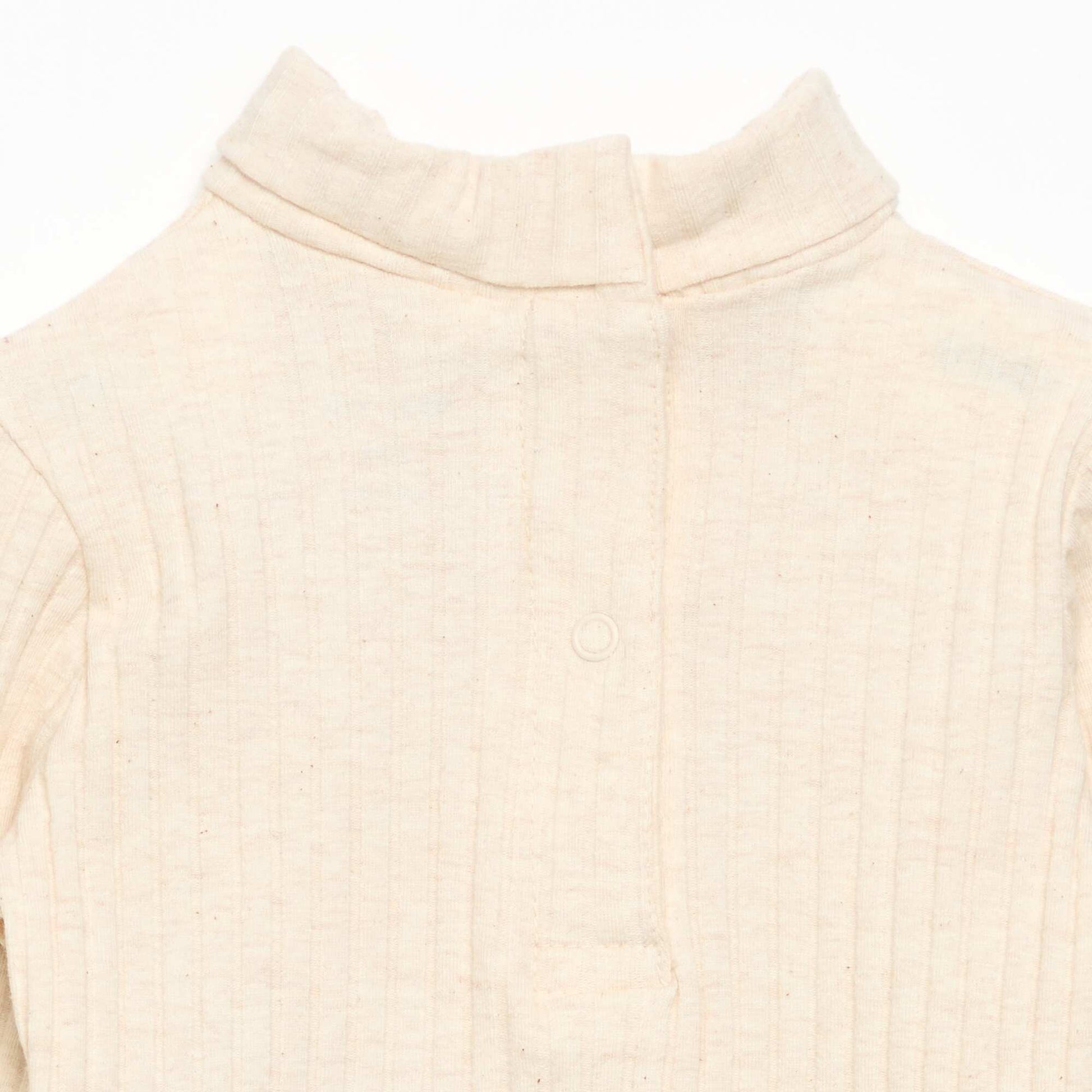 Fine Ribbed Undershirt BEIGE