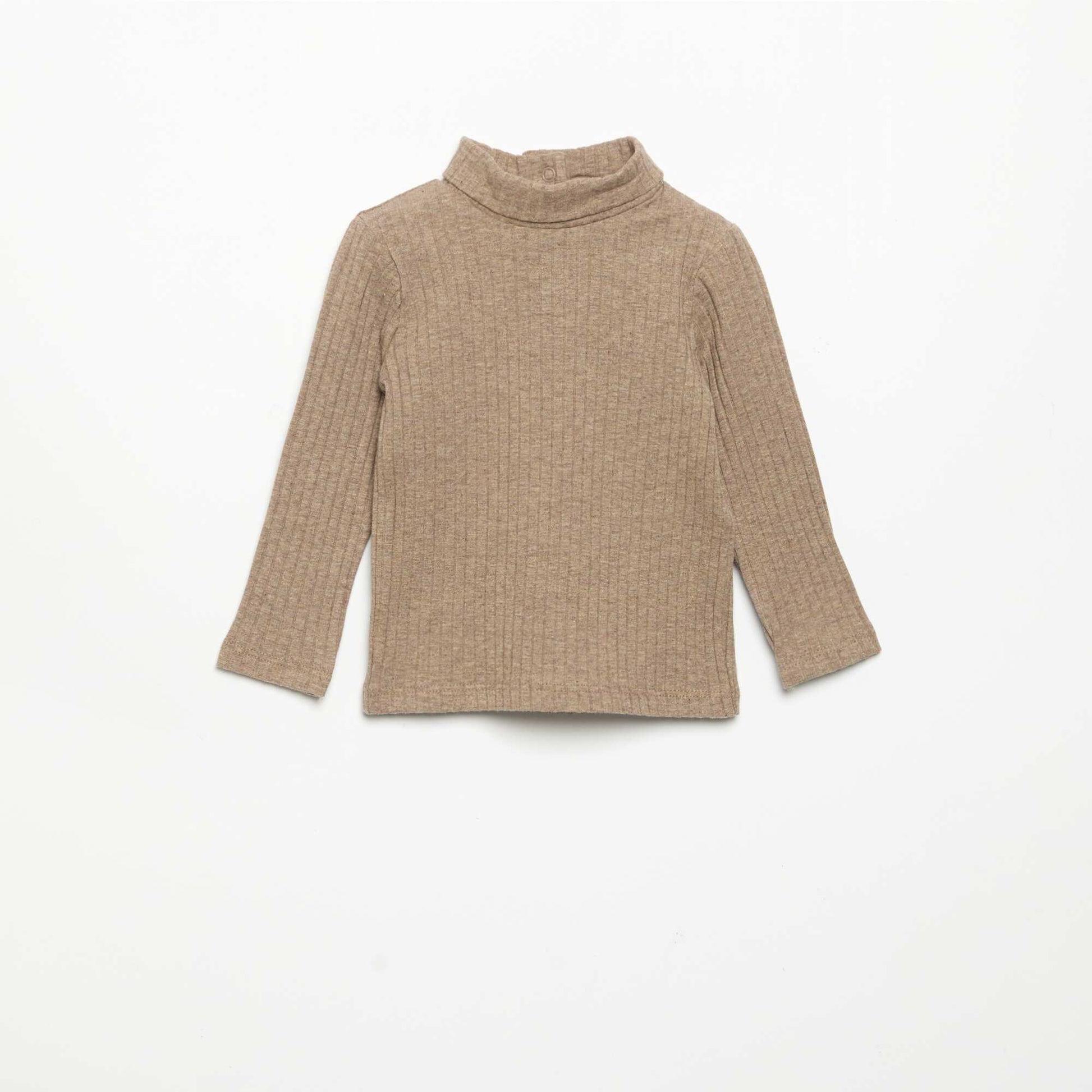 Fine Ribbed Undershirt BROWN