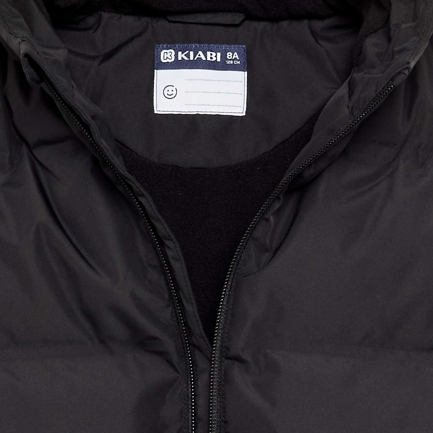 Hooded Quilted Puffer Jacket BLACK