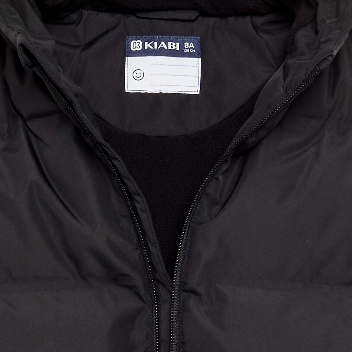 Hooded Quilted Puffer Jacket BLACK