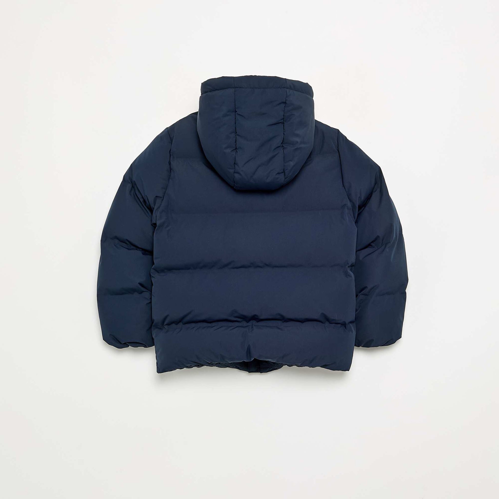 Hooded Quilted Puffer Jacket BLUE