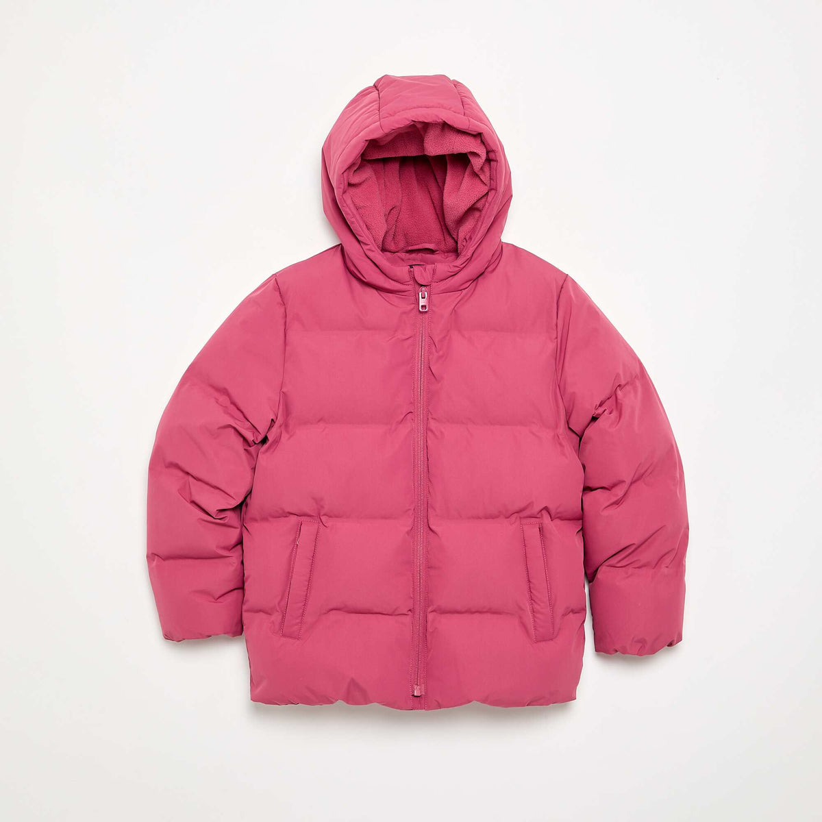 Quilted lined puffer jacket PURPLE