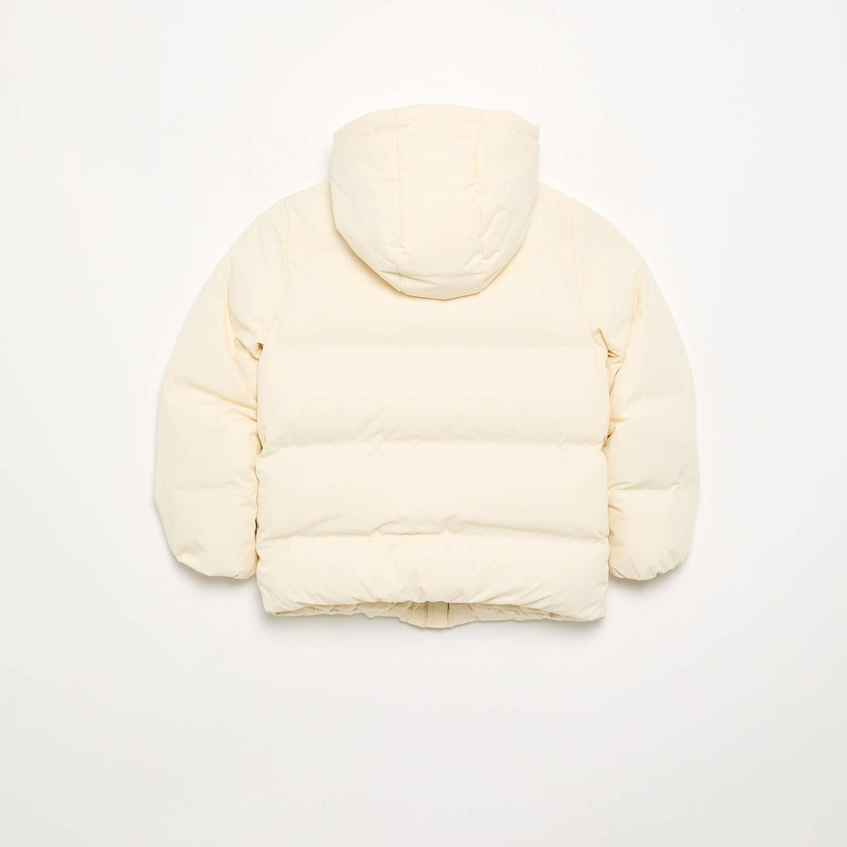 Quilted lined puffer jacket WHITE
