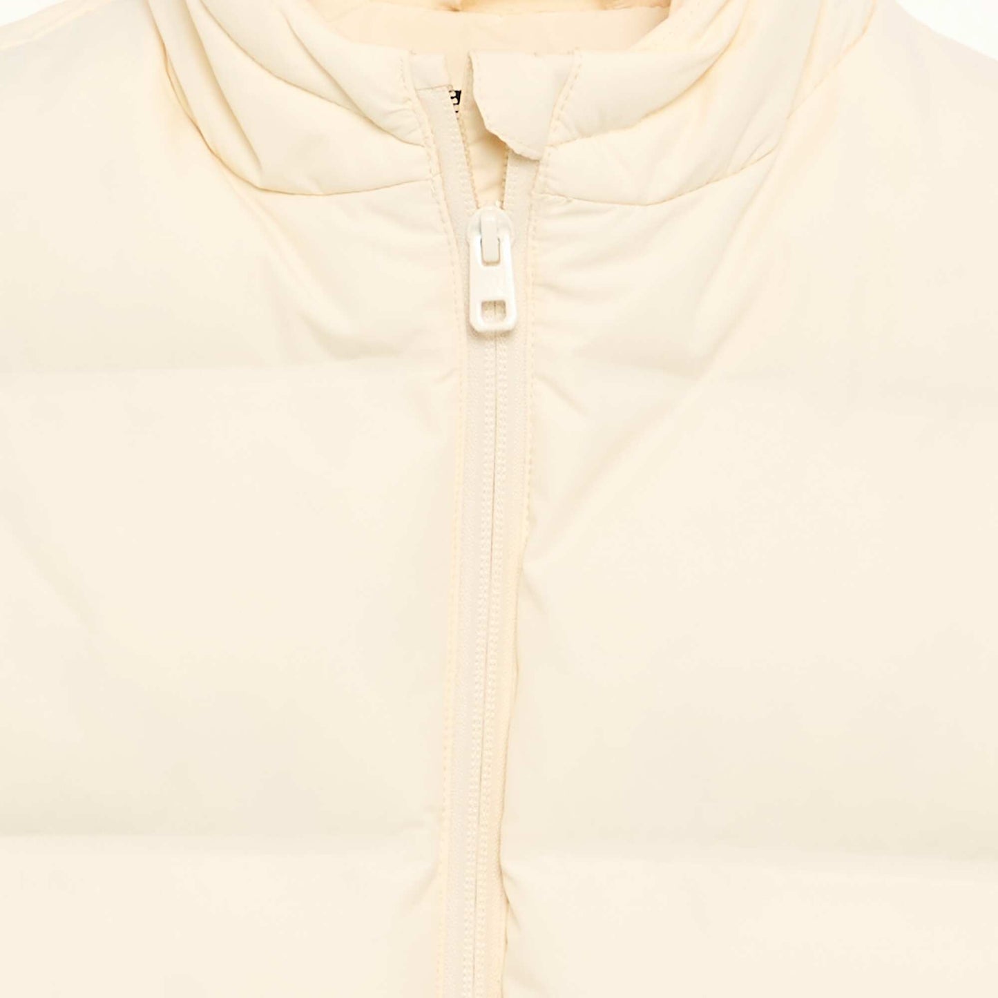 Quilted lined puffer jacket WHITE