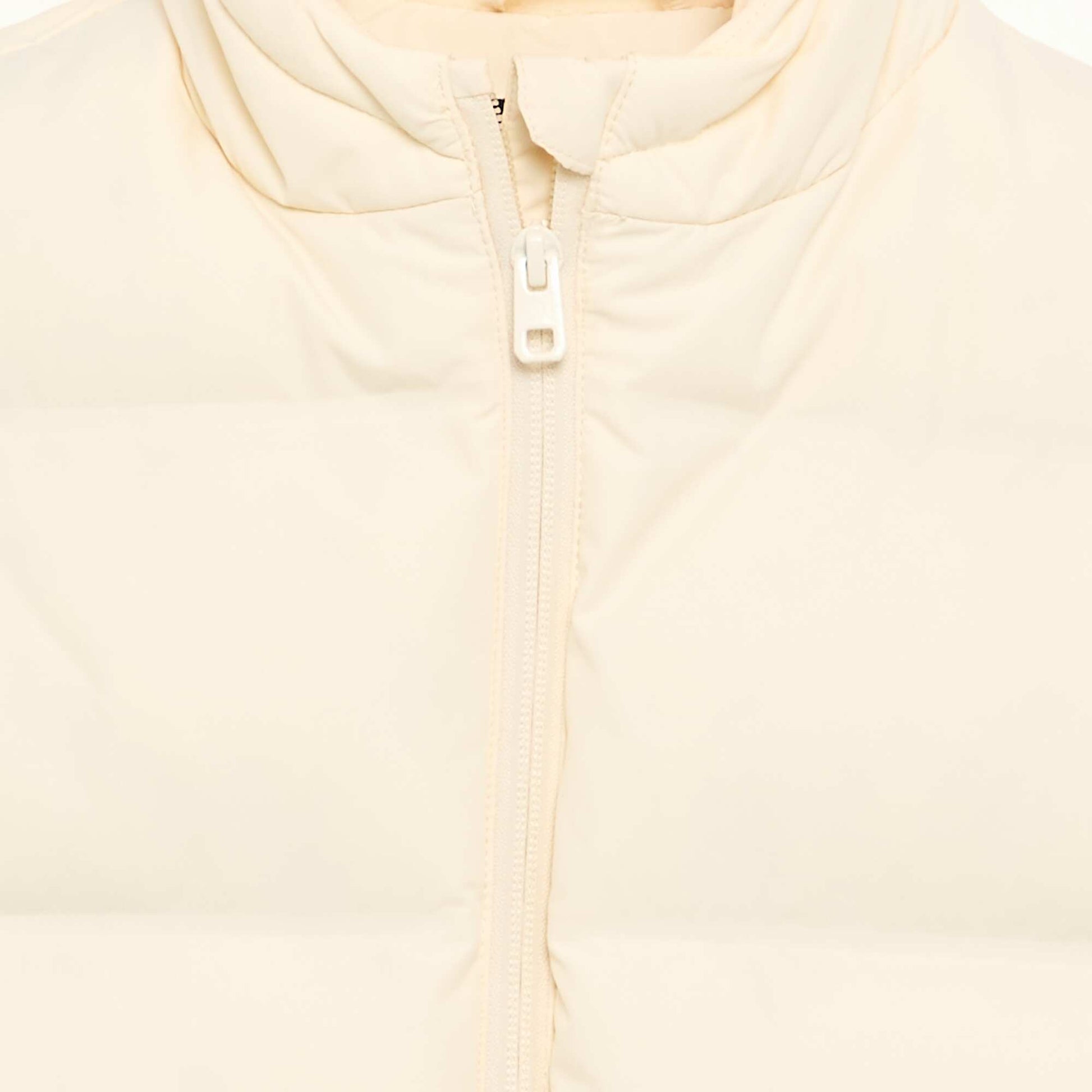 Quilted lined puffer jacket WHITE