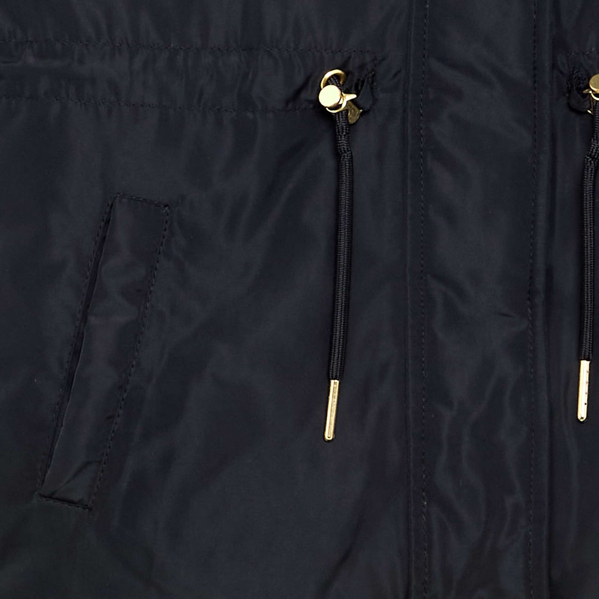 Soft Hooded Faux Fur Parka BLACK