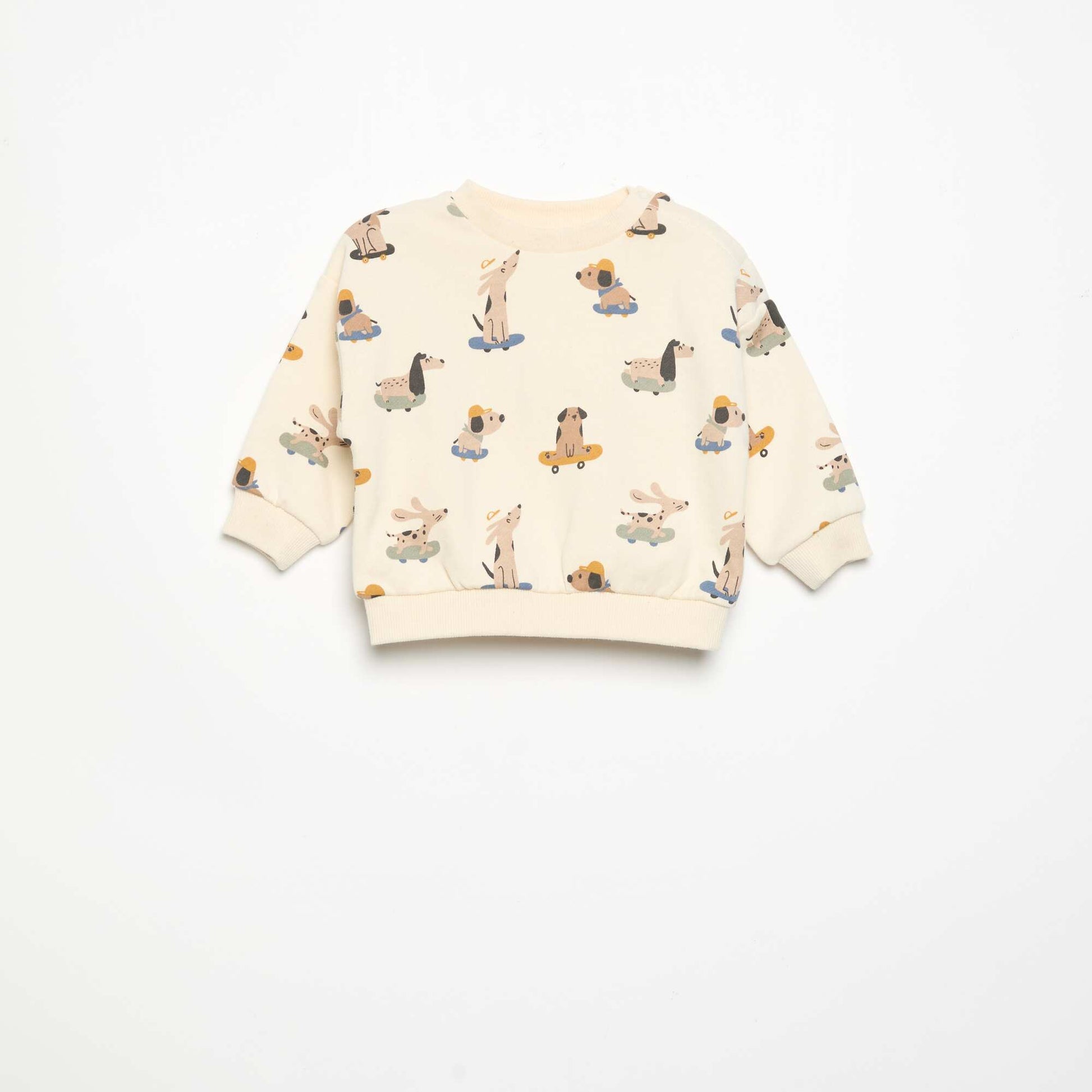 2-piece Set - Sweatshirt + Jogging Bottoms WHITE