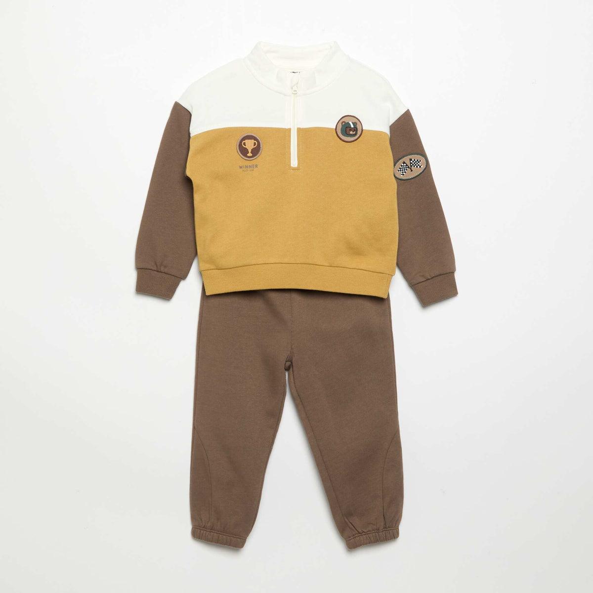 Sweatshirt and Jogging Bottoms Set YELLOW