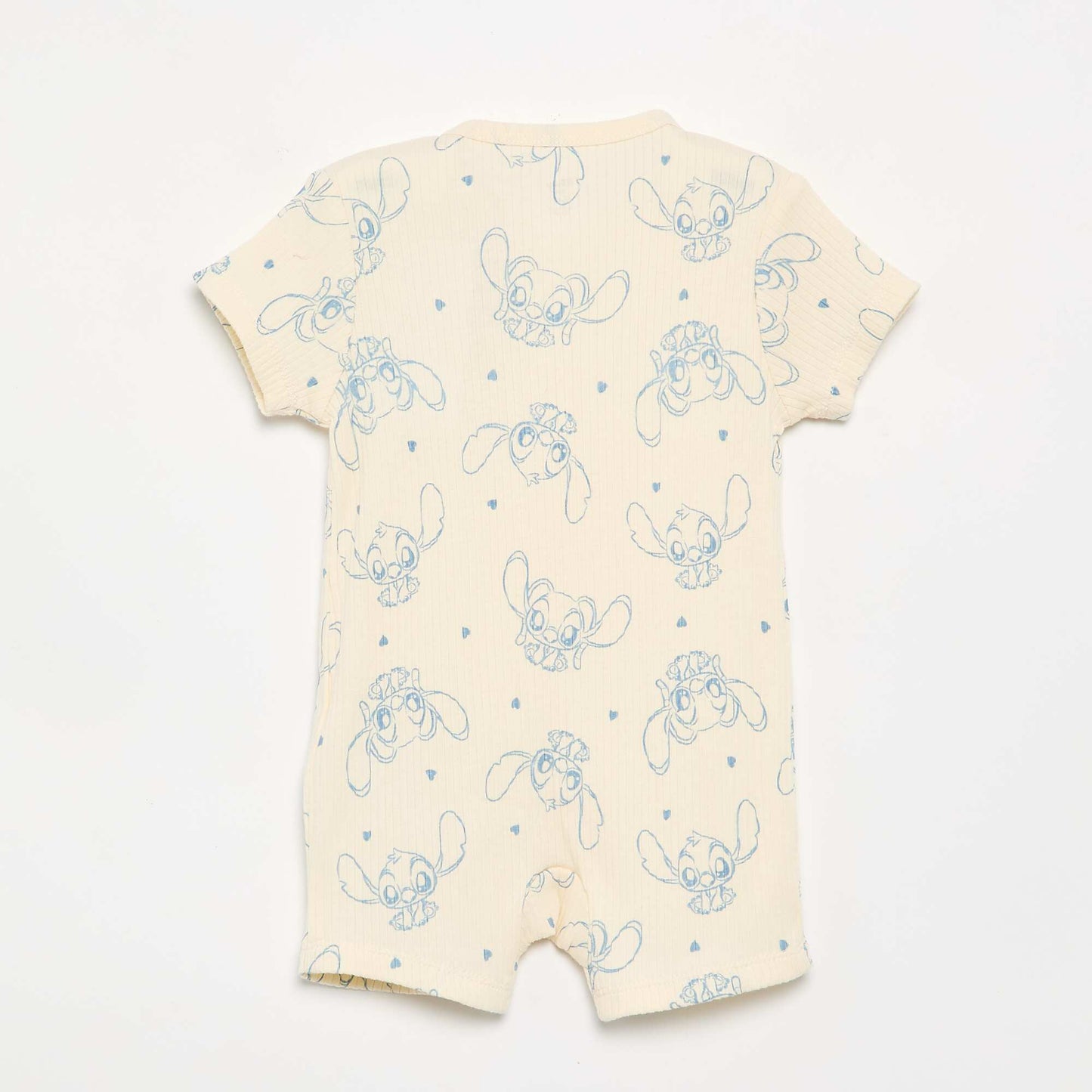 Short-sleeved sleepsuit WHITE