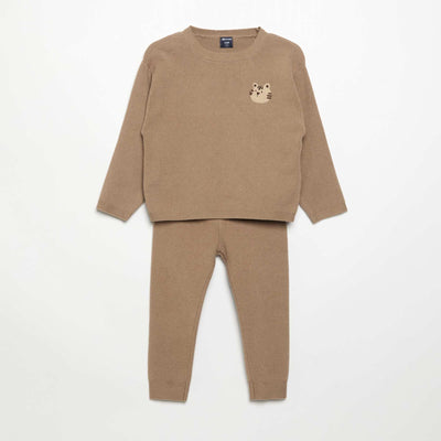 2-piece set - Sweater + trousers BROWN