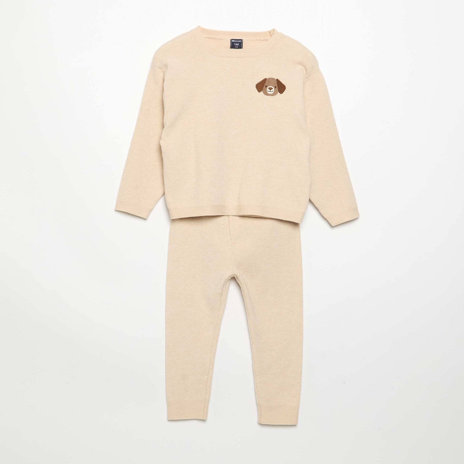 2-piece set - Sweater + trousers BEIGE