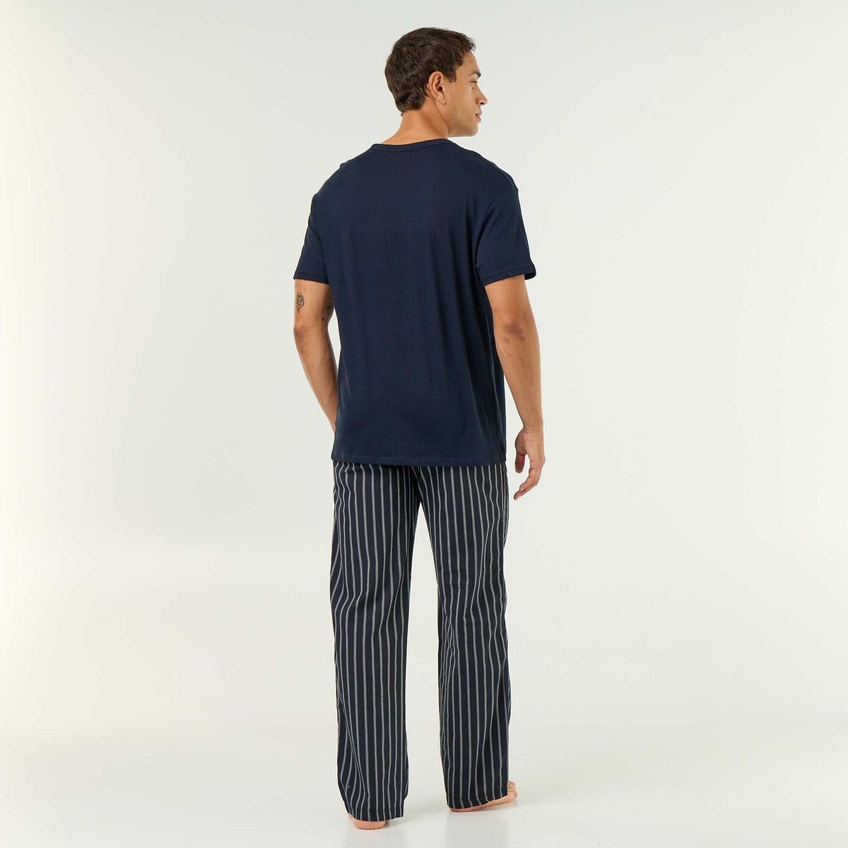 2-Piece T-Shirt & Pants Pajama Set BLUE