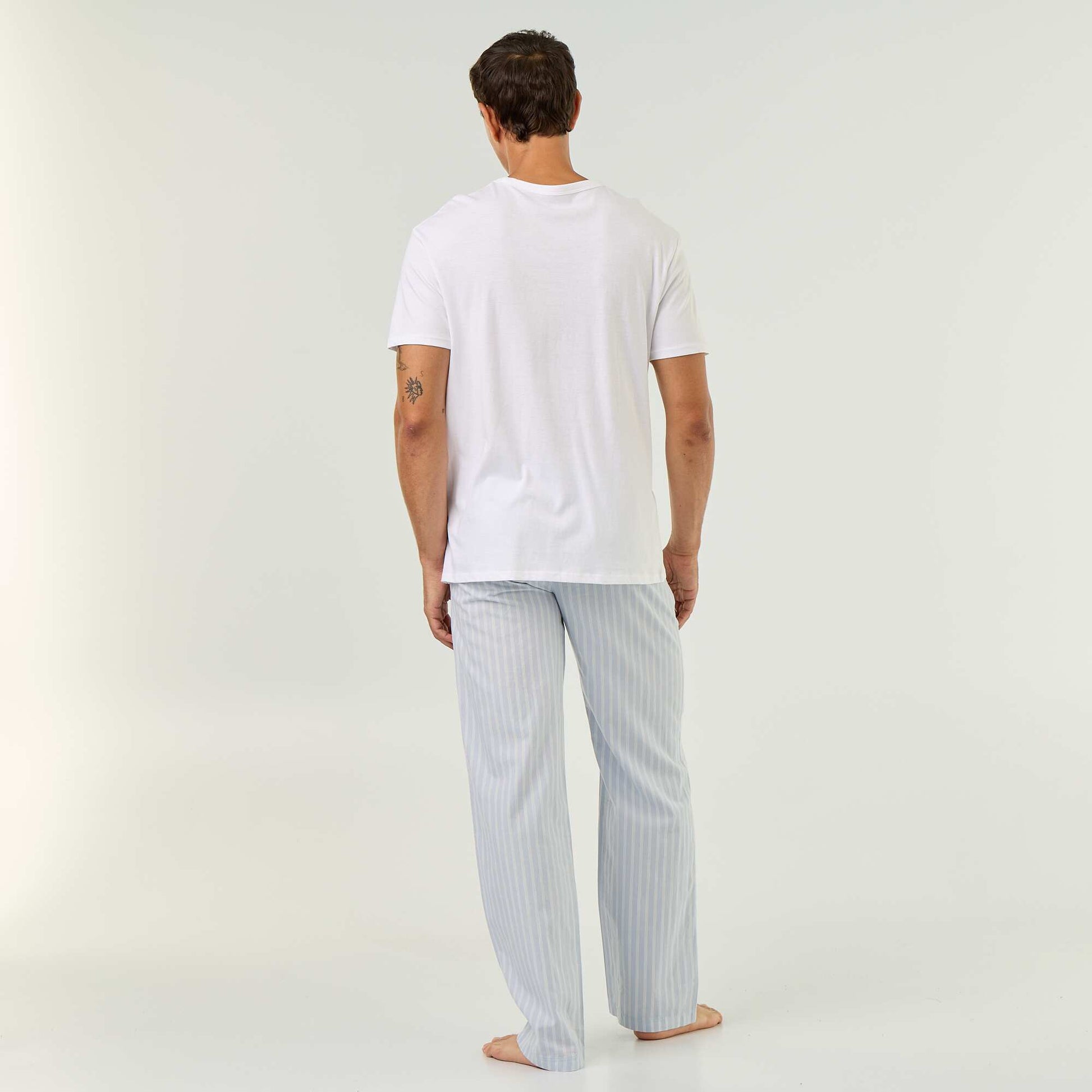 2-Piece T-Shirt & Pants Pajama Set BLUE