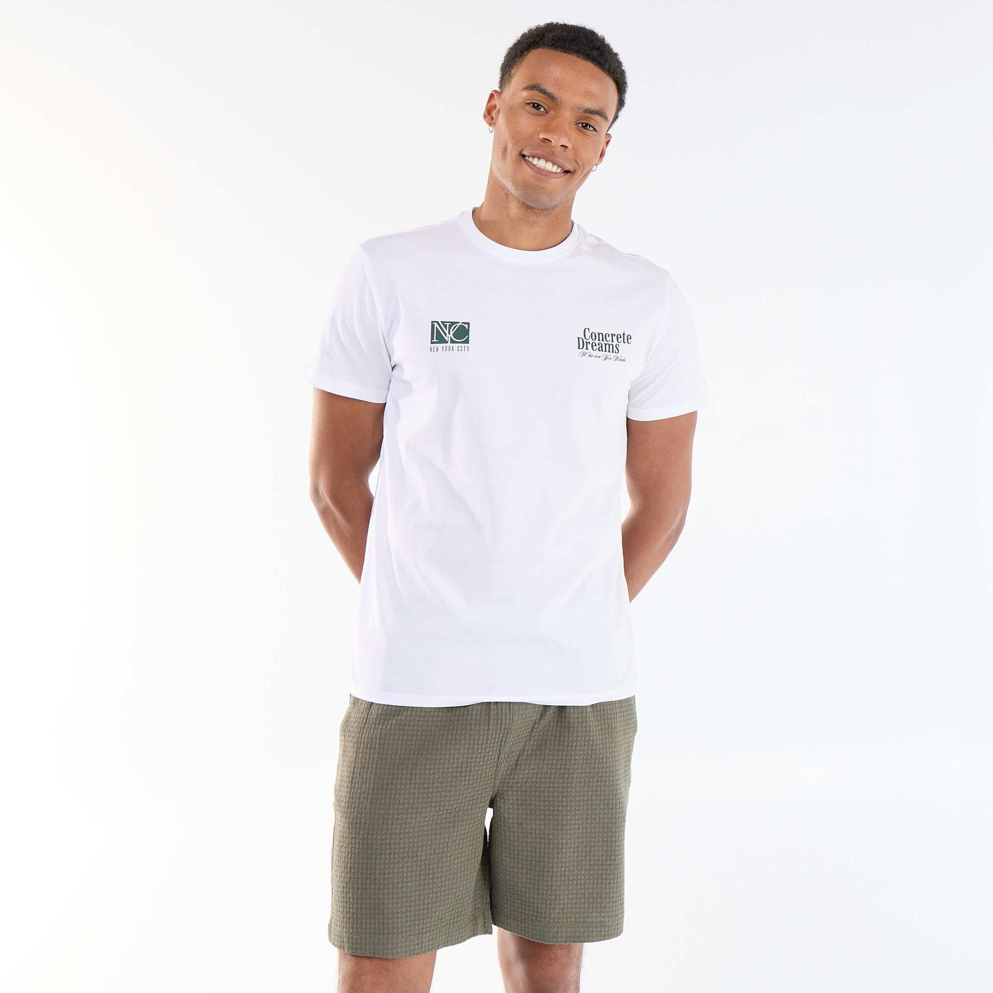 Piqué Knit Bermuda Shorts KHAKI