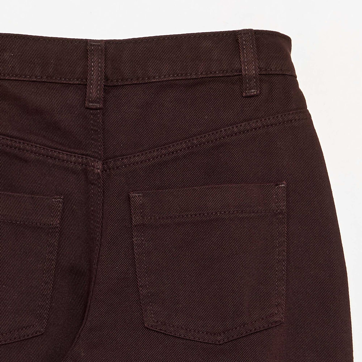 Barrel-fit denim trousers BROWN
