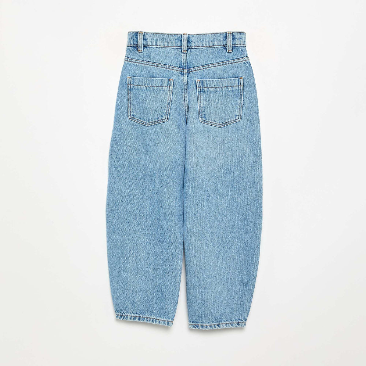 Barrel-fit denim trousers BLUE