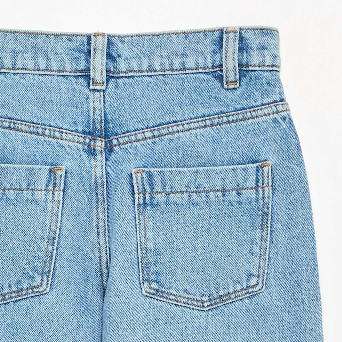 Barrel-fit denim trousers BLUE