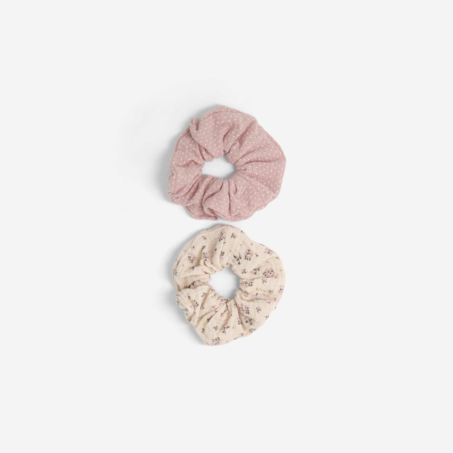 Pack of 2 Printed Scrunchies PINK