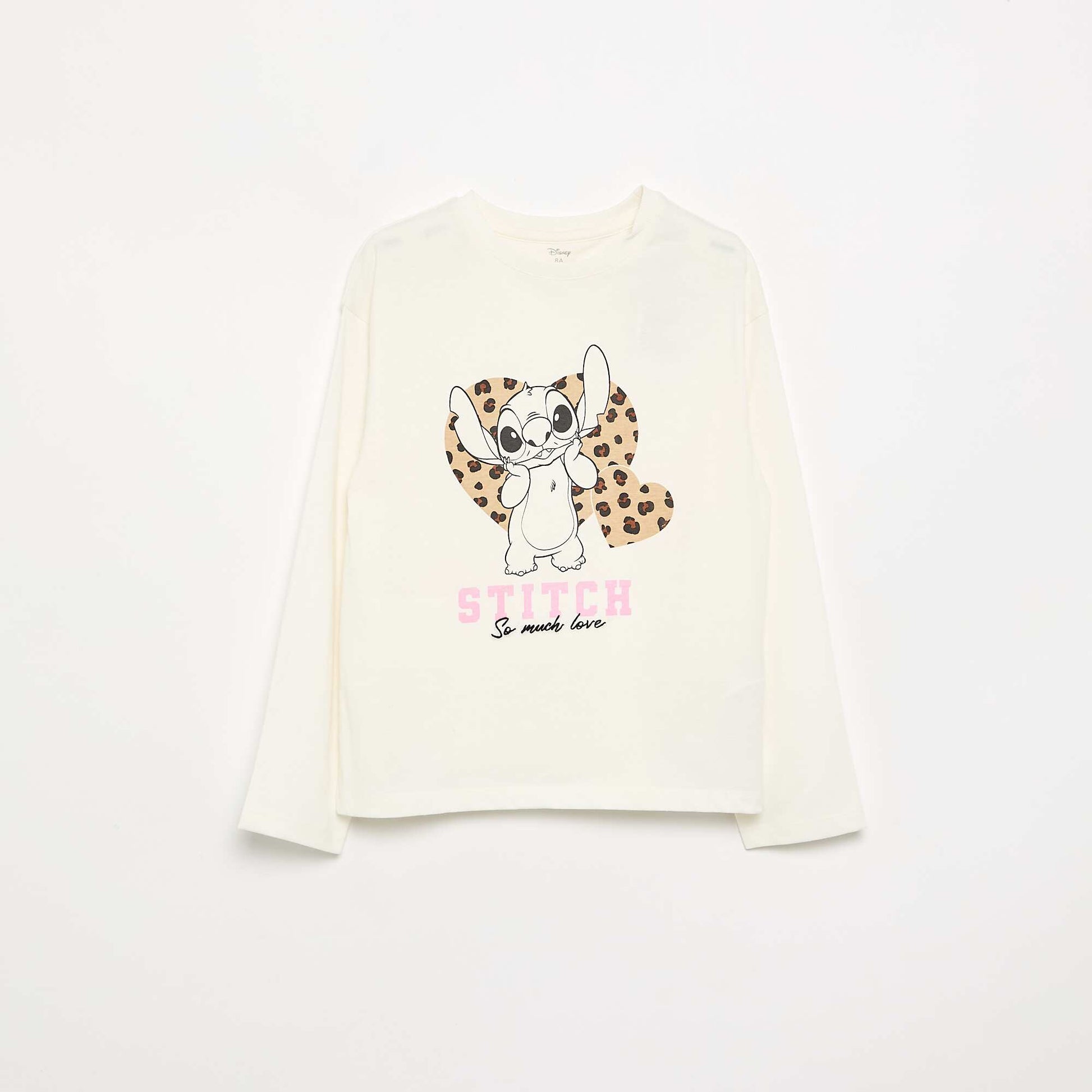 Disney 'Stitch' Long-Sleeved T-Shirt WHITE