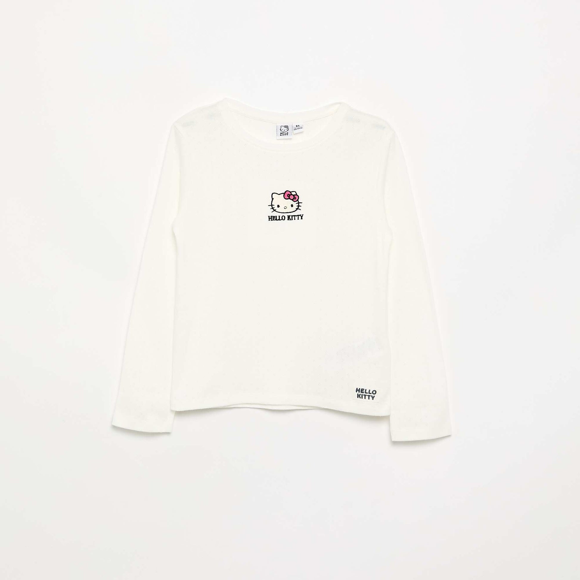 Long-sleeved 'Hello Kitty' T-shirt WHITE