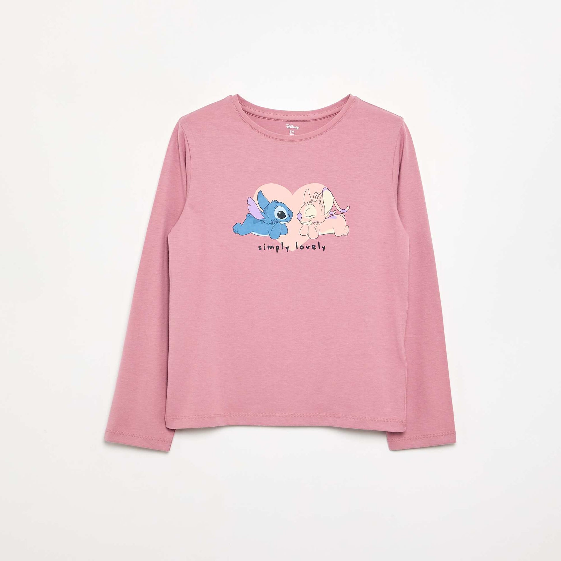 3-Pack 'Stitch' & 'Angel' T-Shirts PINK
