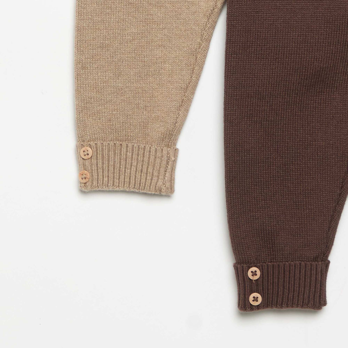 2-Pack Knitted Cotton Trousers BEIGE