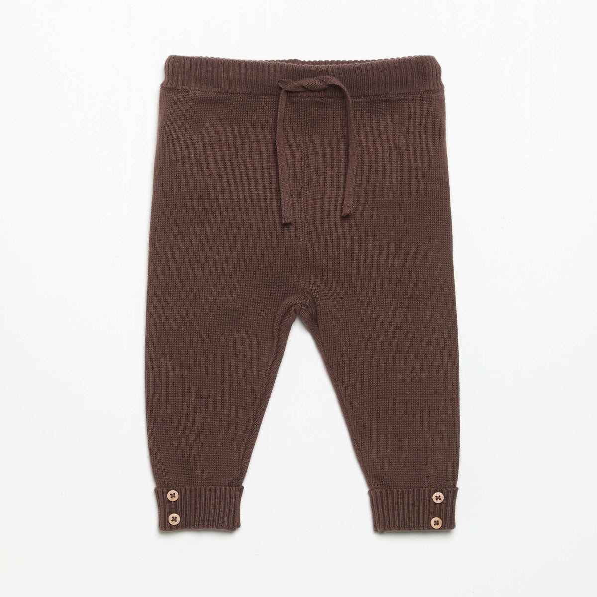 2-Pack Knitted Cotton Trousers BEIGE