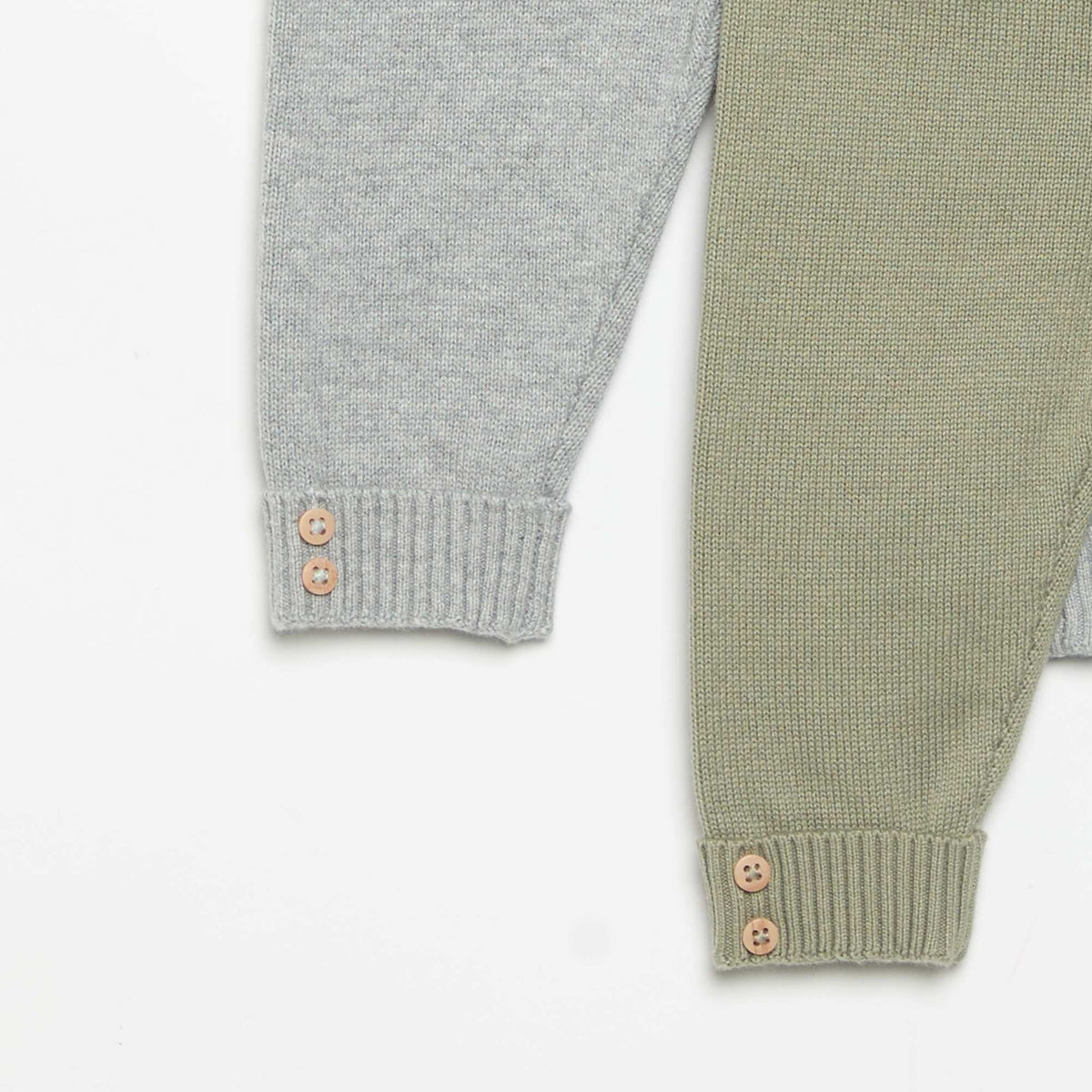 2-Pack Knitted Cotton Trousers GREY