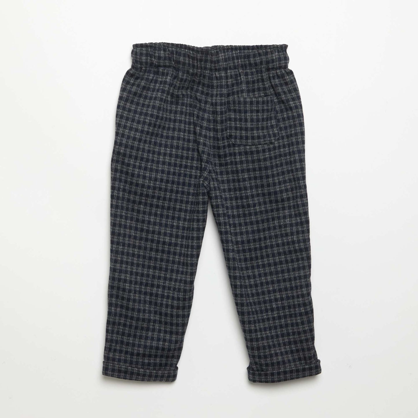 Brushed flannel trousers BLUE