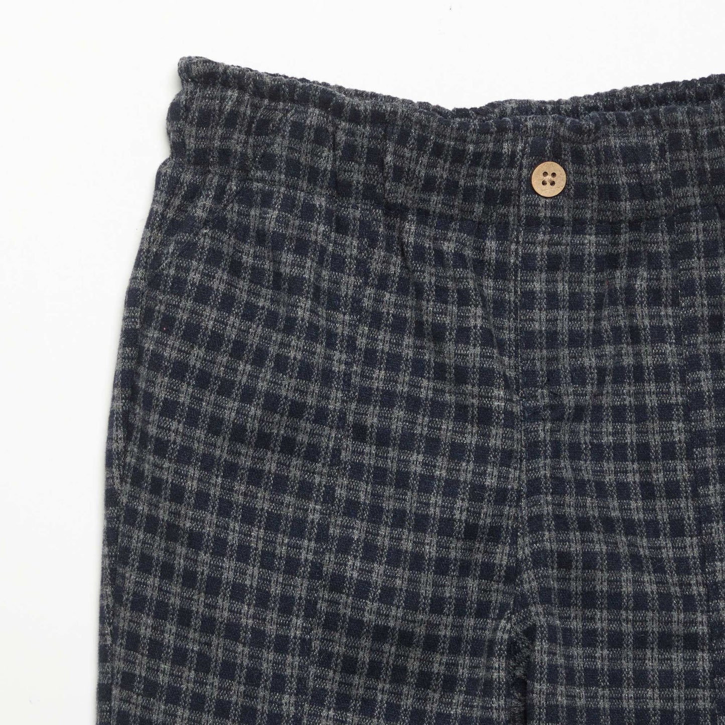 Brushed flannel trousers BLUE