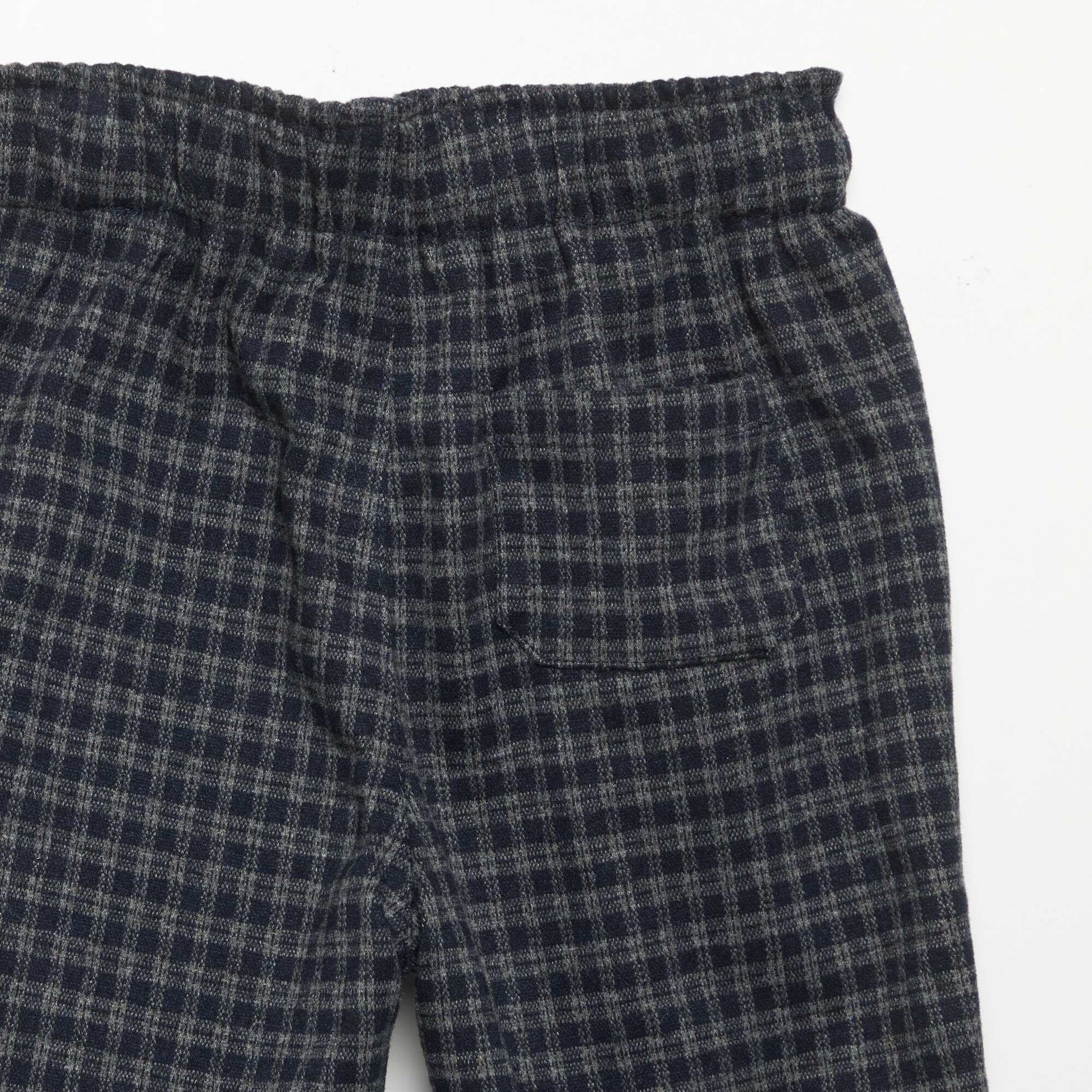 Brushed flannel trousers BLUE