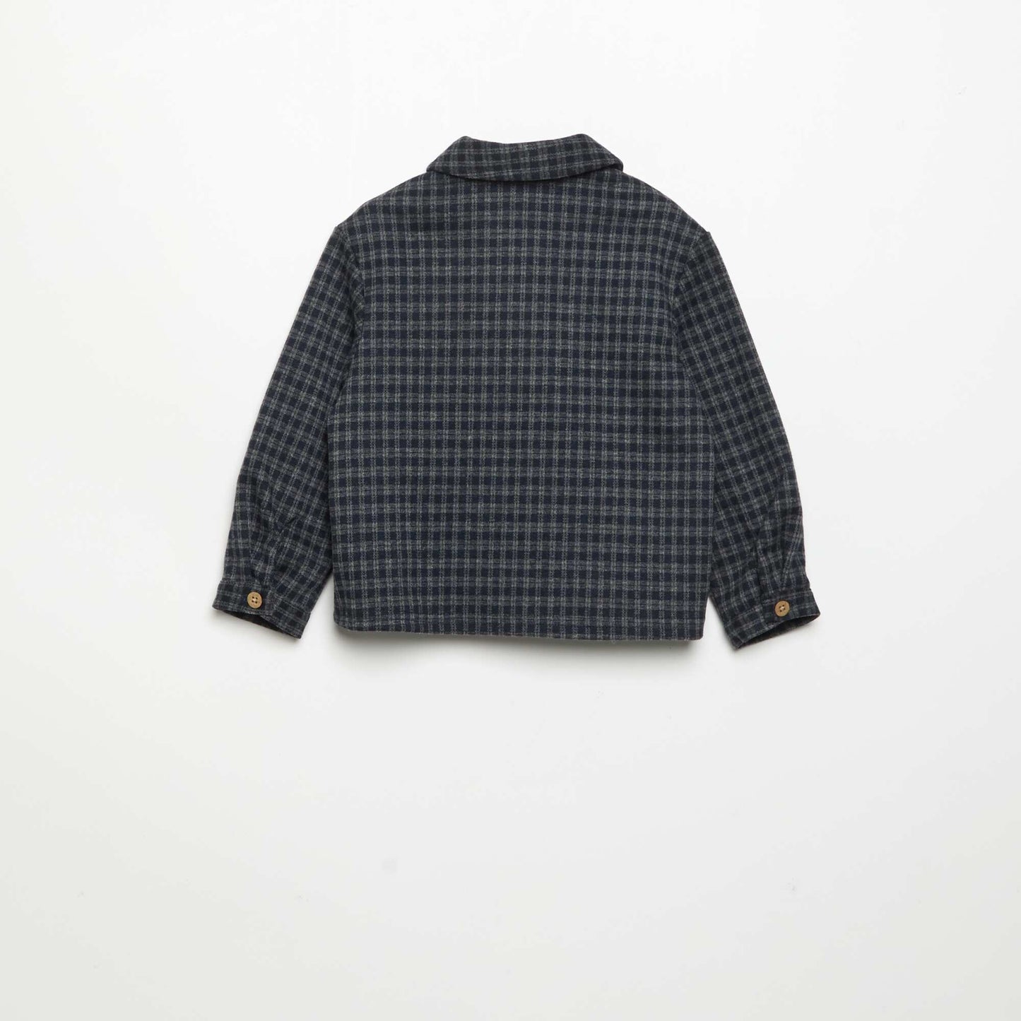 Plaid flannel shirt BLUE