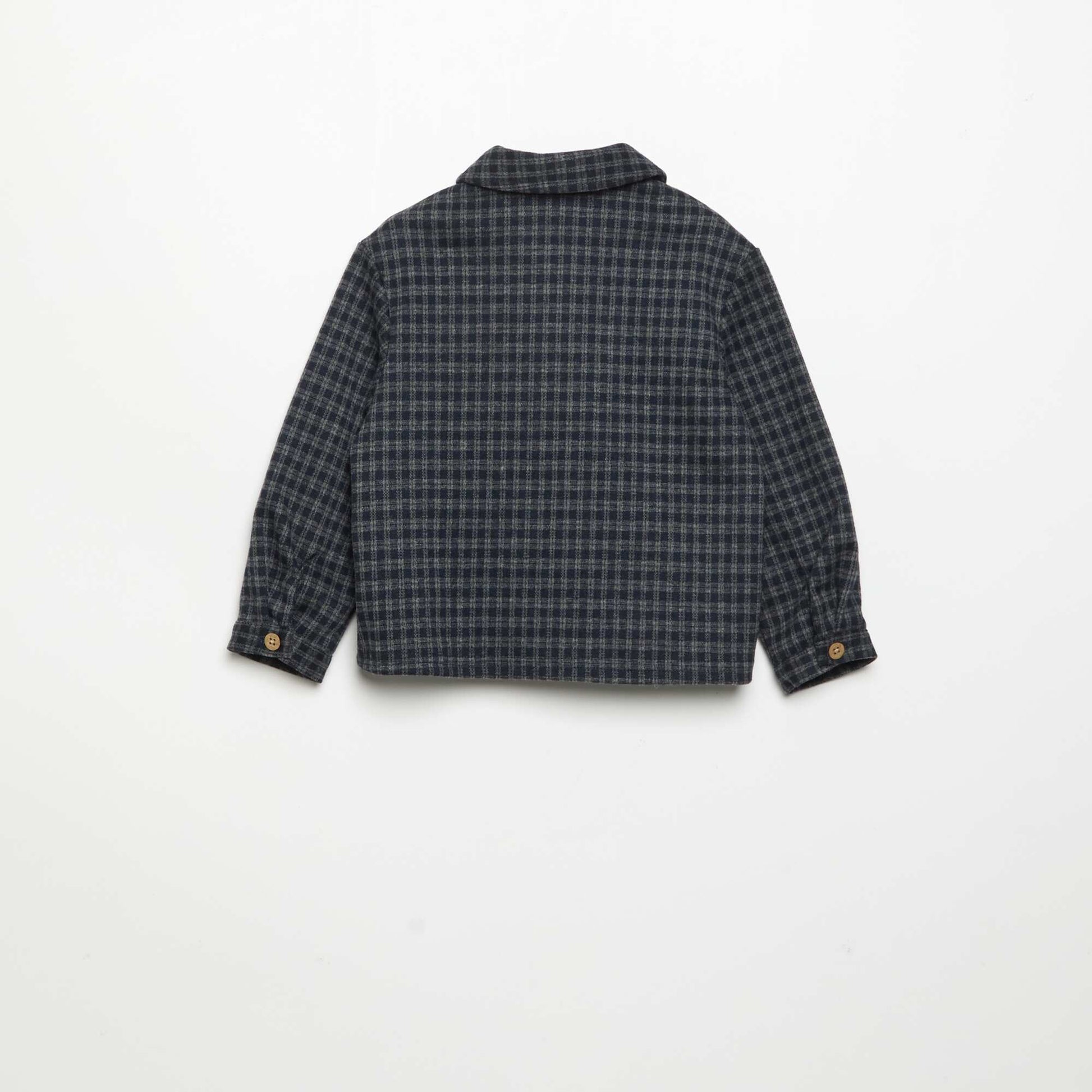 Plaid flannel shirt BLUE