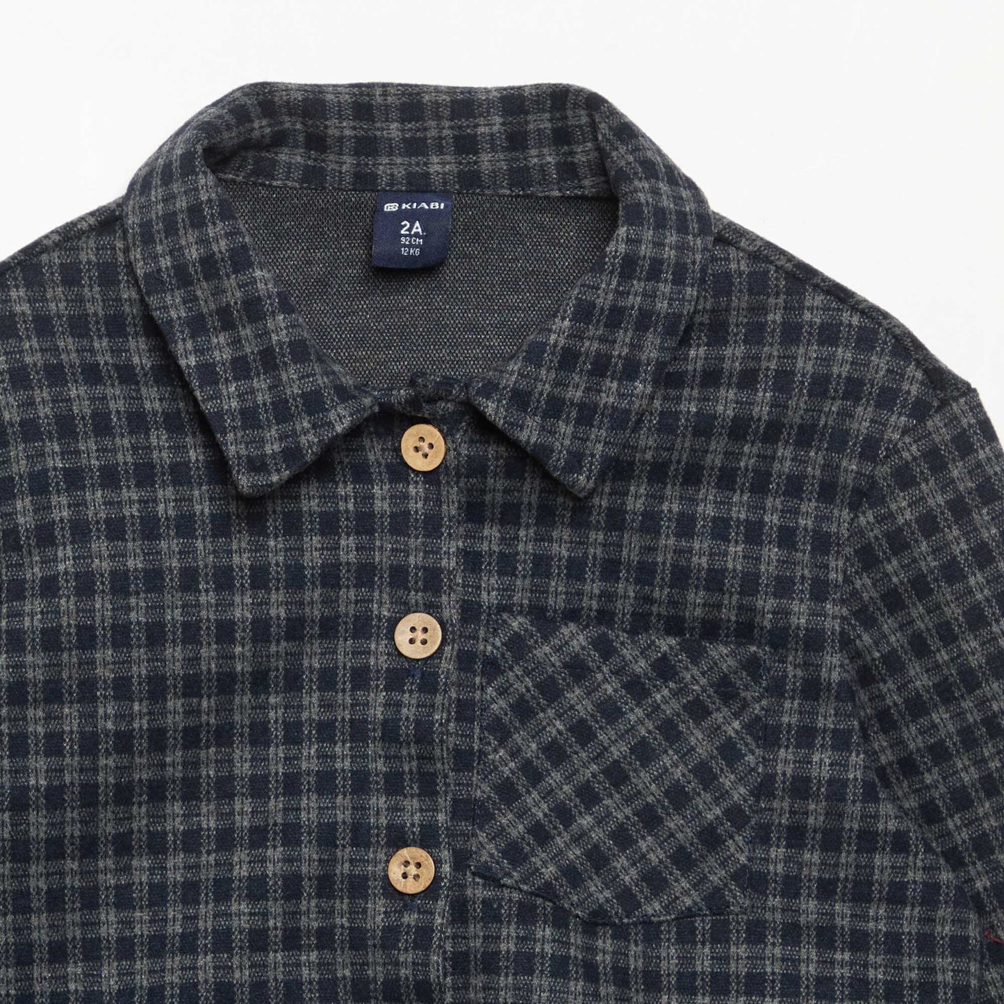 Plaid flannel shirt BLUE