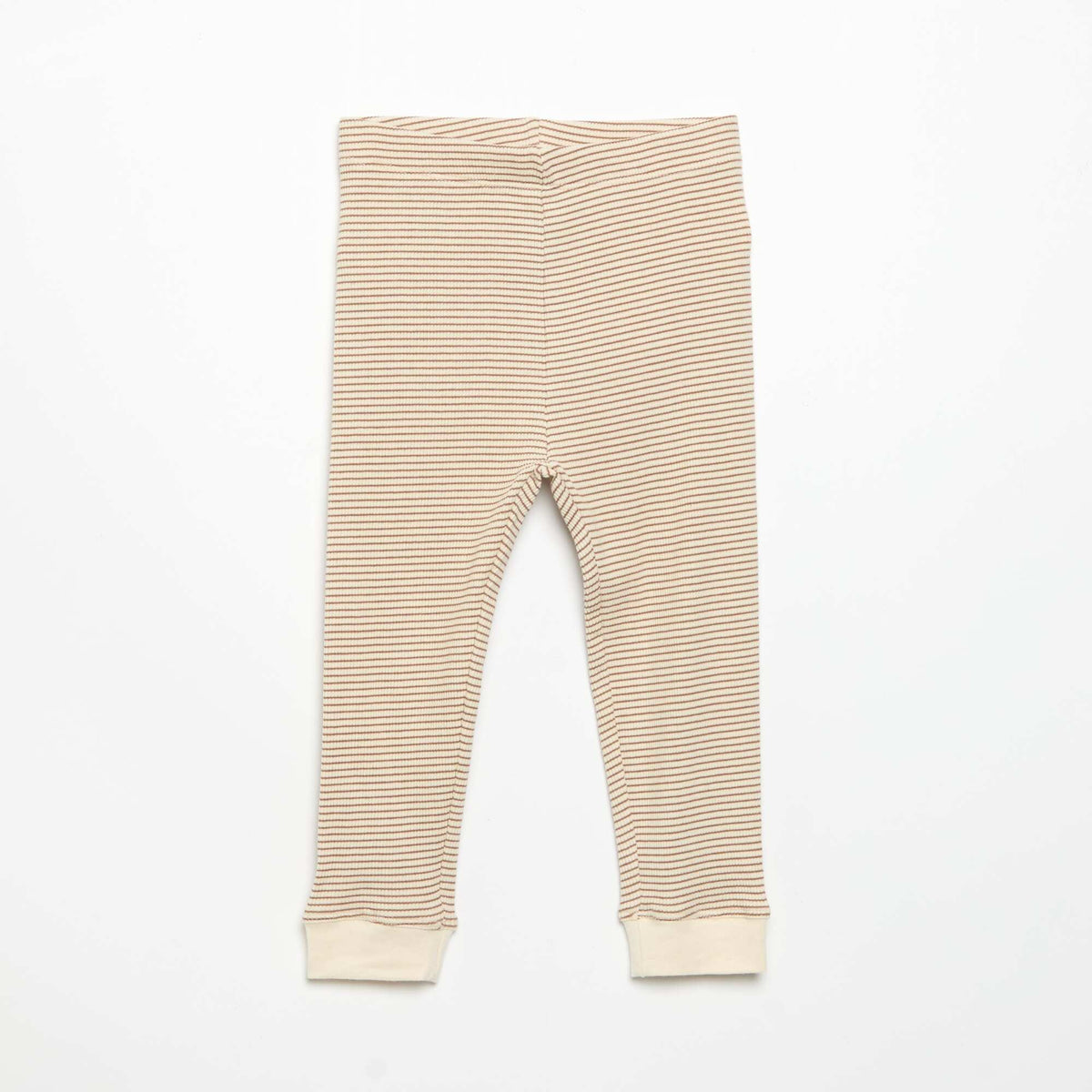 Ribbed knit leggings BROWN