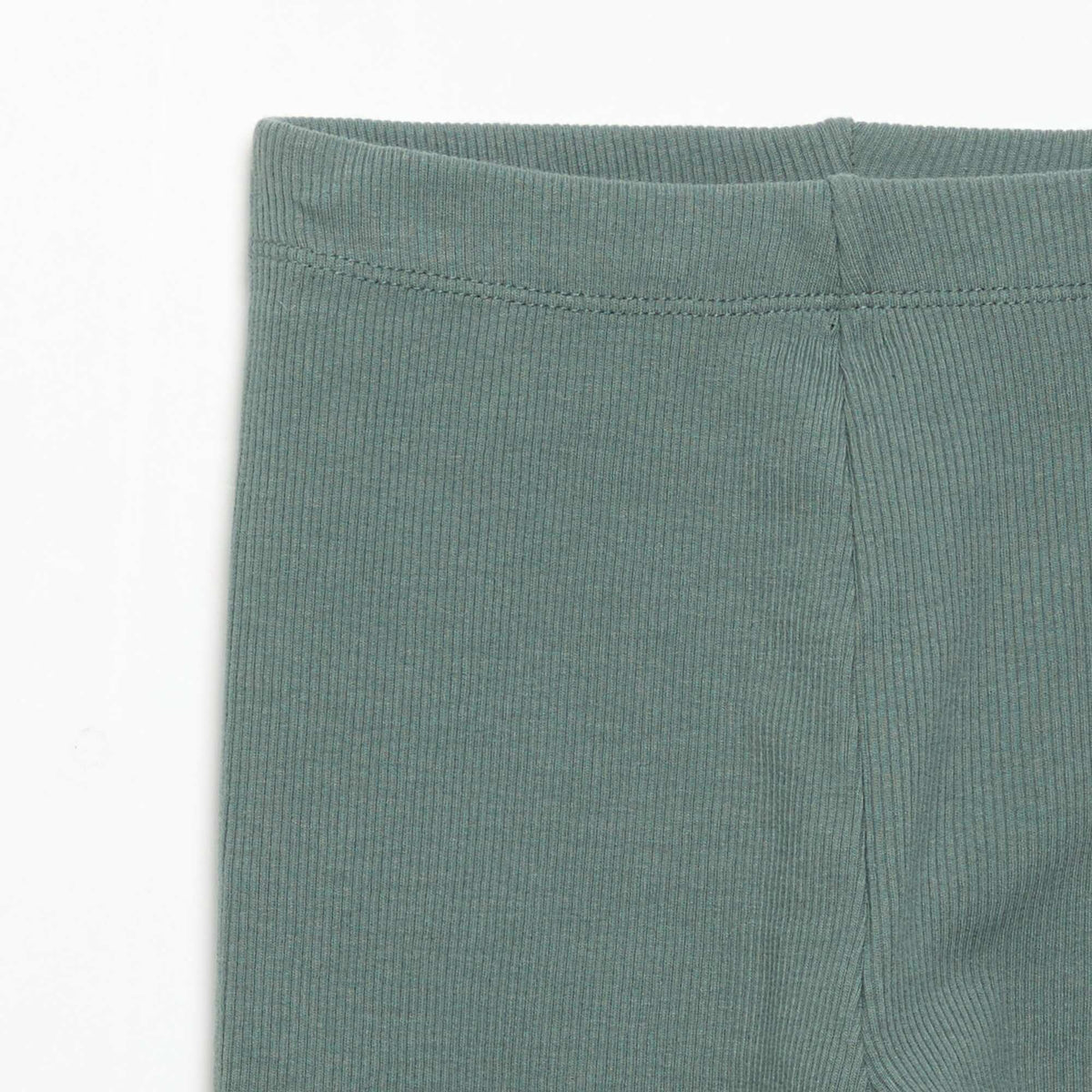 Ribbed knit leggings GREEN