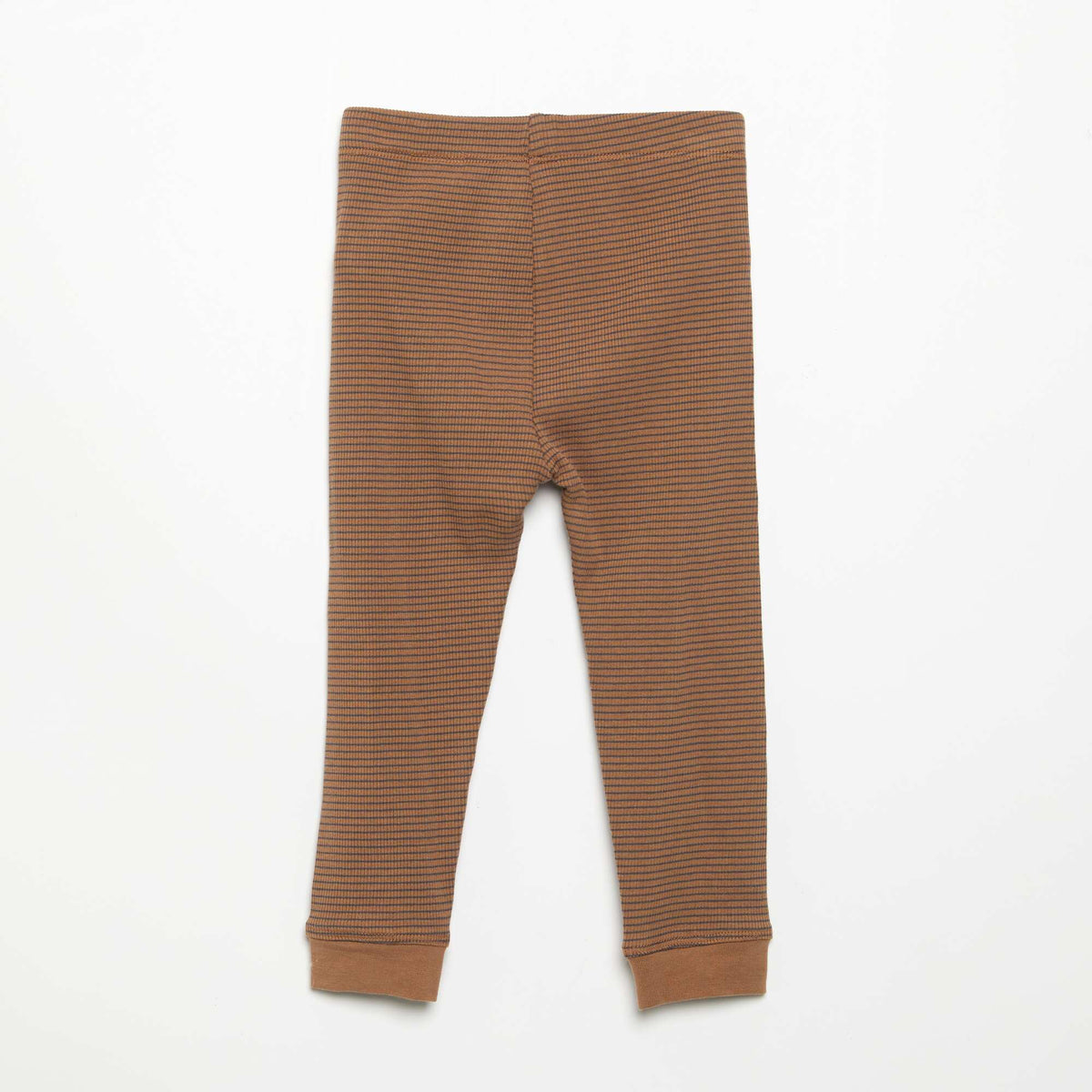 Ribbed knit leggings BROWN