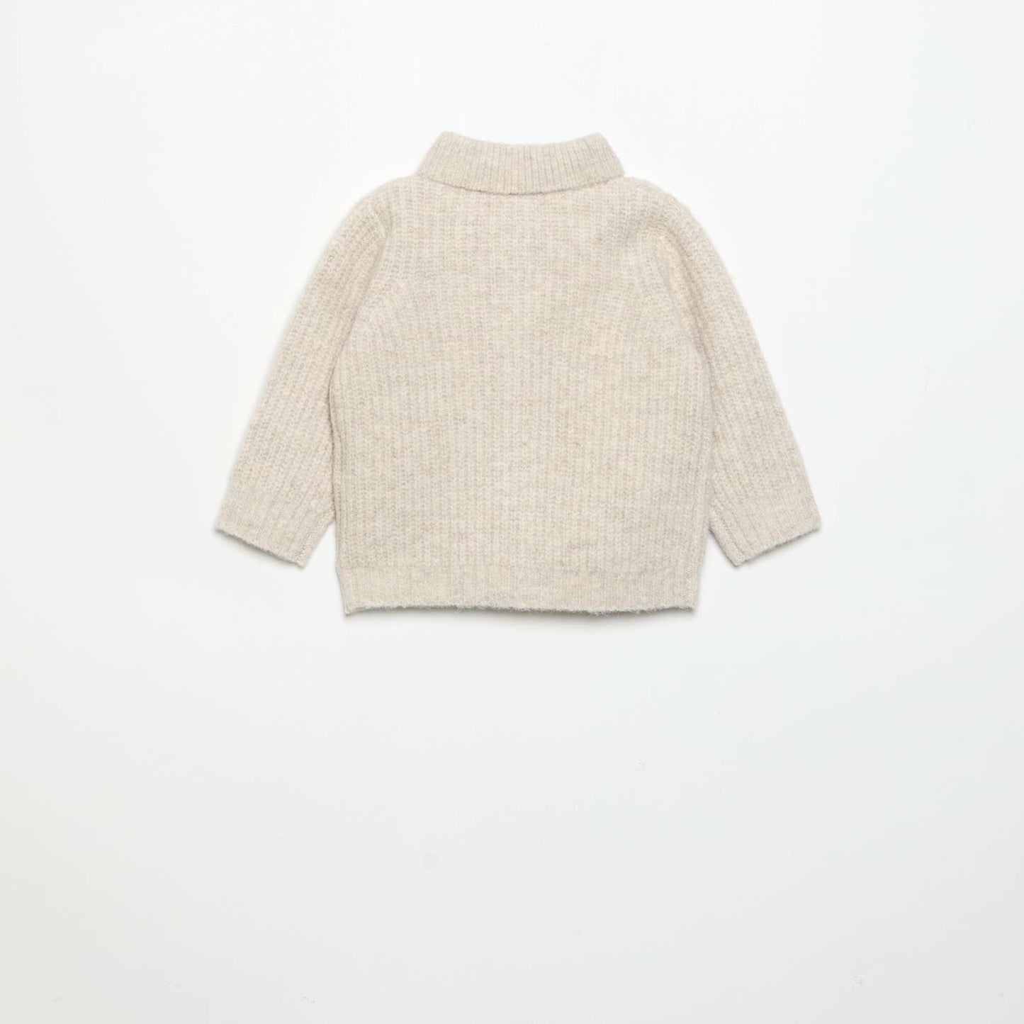 Cardigan with shawl collar BEIGE
