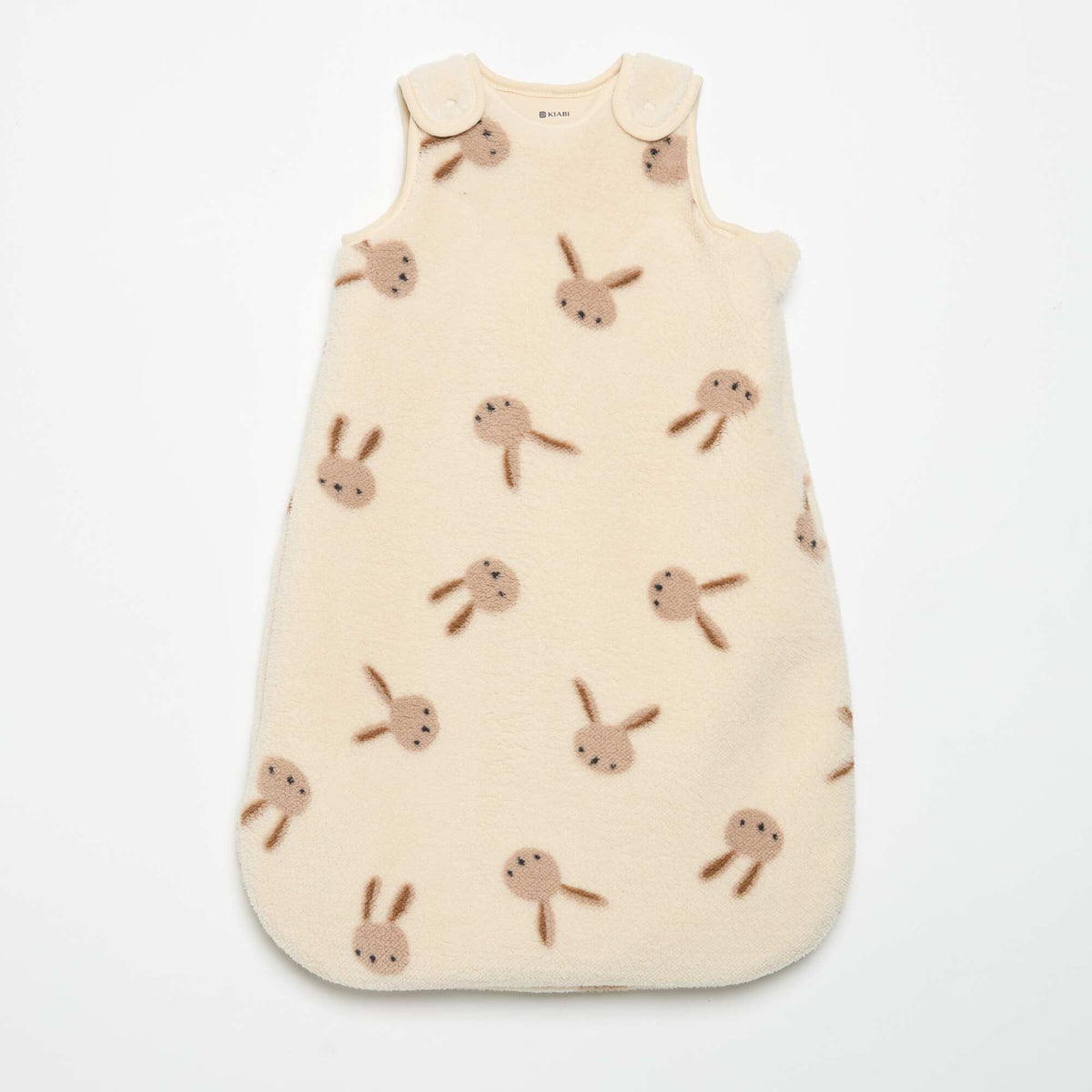 Printed Sleeveless Baby Sleeping Bag BEIGE
